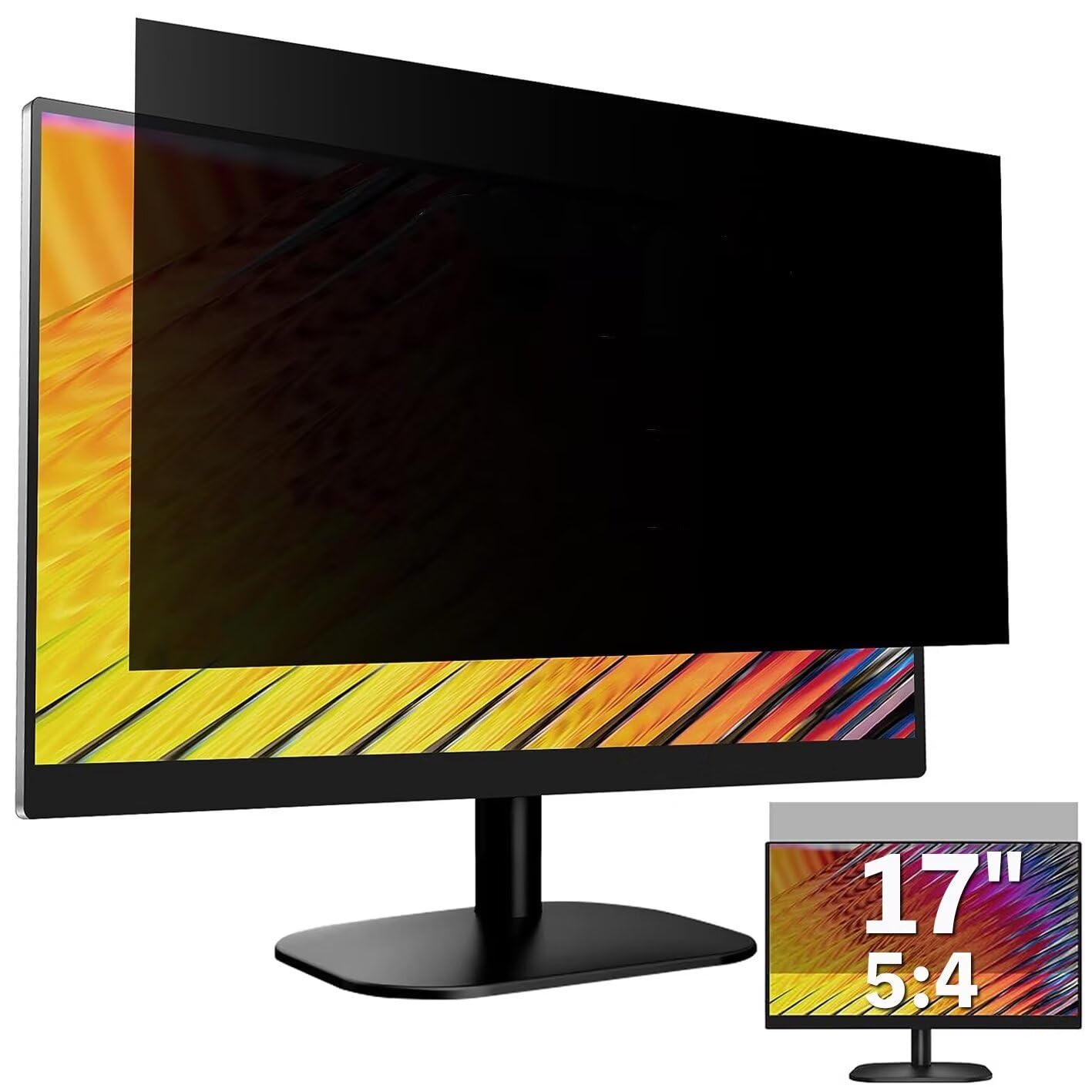 GFCFILM 17インチ(5:4) 覗き見防止フィルター プライバシーフィルター ブルーライトカット 反射防止 PC..