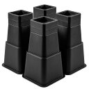 継ぎ脚 高さ調整脚 継足 9Way 8cm 12.8cm 20.5cm 18.2cm 25.2cmなど調整可能 底上げ 延長脚 アジャスター ベッド・テーブル・...