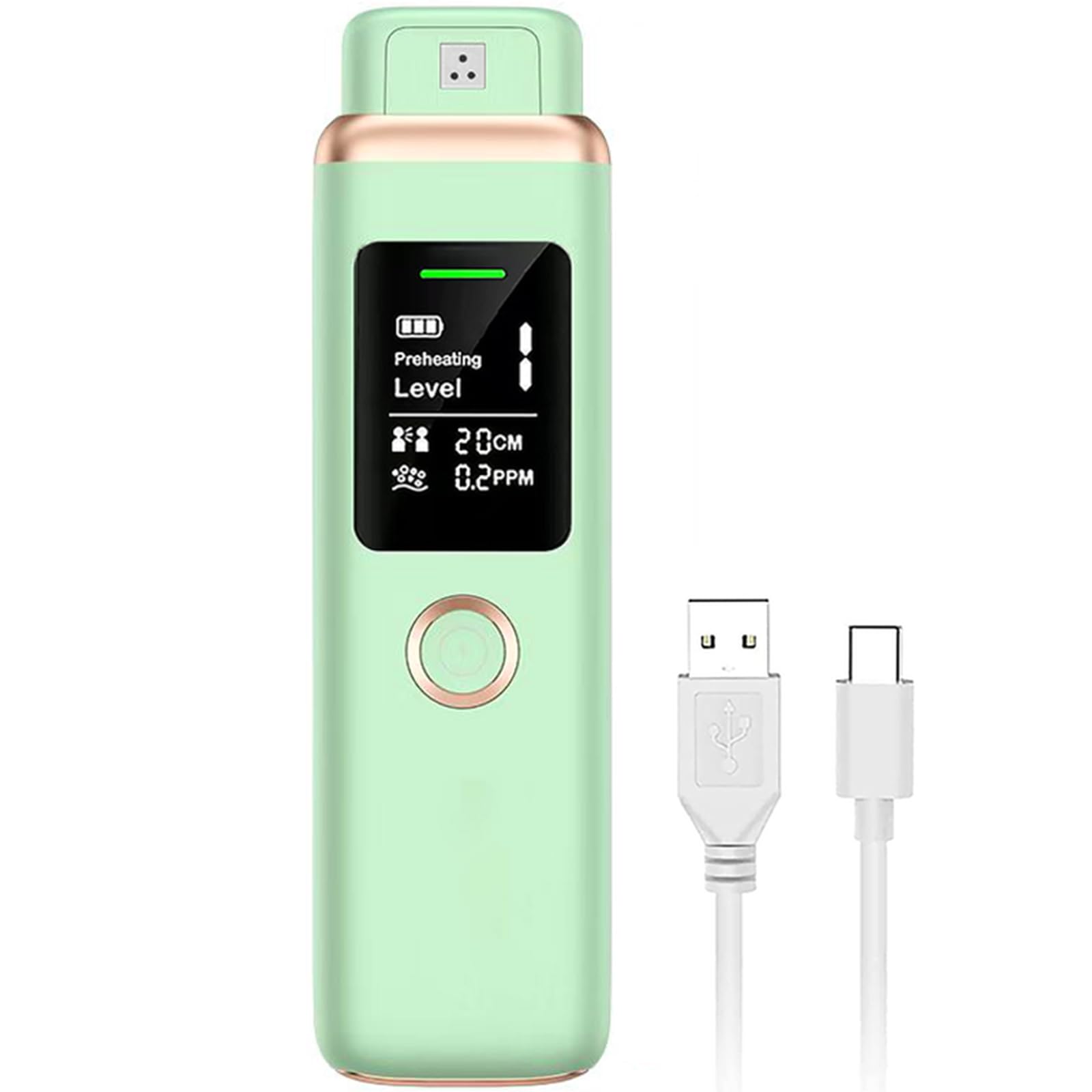 AMIZDYTO 口臭チェッカー 口臭測定 口臭検知器 USB充電式 非接触型 高精度 表示口臭レベル 推奨社会的距離 口臭濃度 携帯用 簡単に口臭チェック 男女兼用 日本語説明書付き