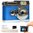 小型デジタルカメラ ミニレトロデジカメ 1080P 0.96インチ画面 携帯便利 キーホルダーセット 初心者 32GBカード付属 TYPE-C充電式 日本語取扱...