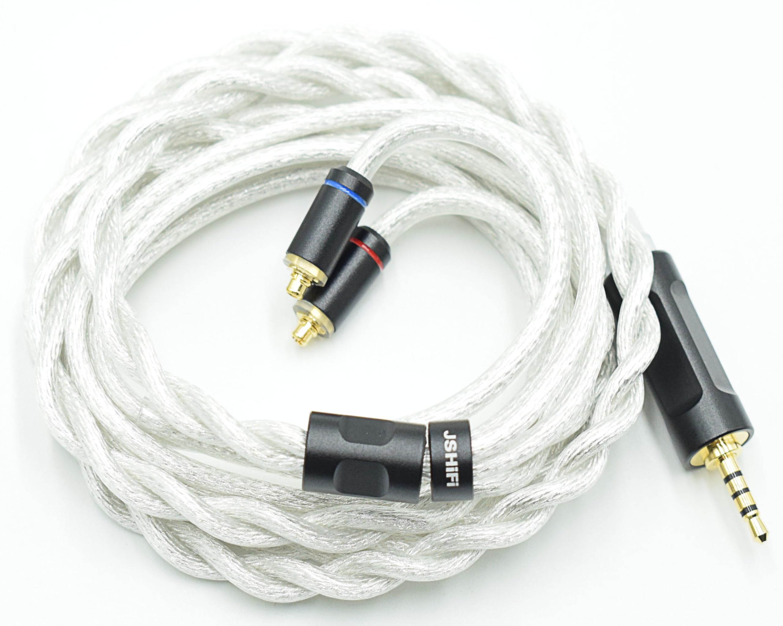MMCX2.5mmリケーブル 2芯バランス同軸ケーブル銀メッキ・単結晶銅混合線材 2.5mmイヤホンアップグレードケーブル MMCXイヤフォン交換ケーブル (MMCX2.5mm)