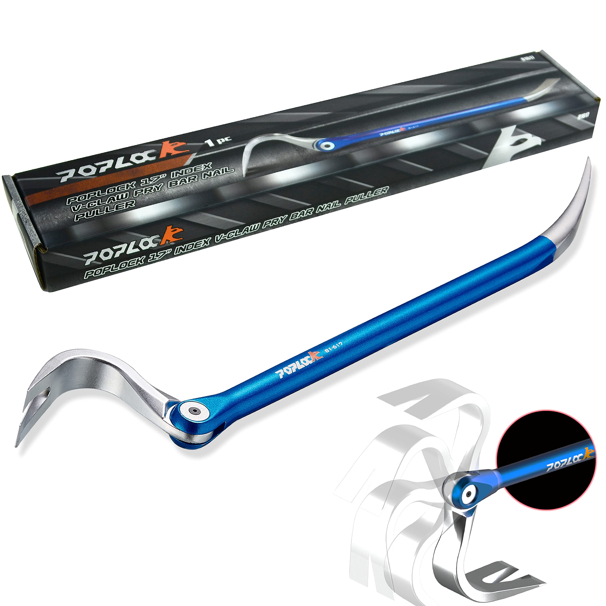 内装バール 432mm 角度調整可能 平バール 鍛冶屋 カジヤ カジヤ釘抜 釘抜き インテリア 内装 木工 解体..