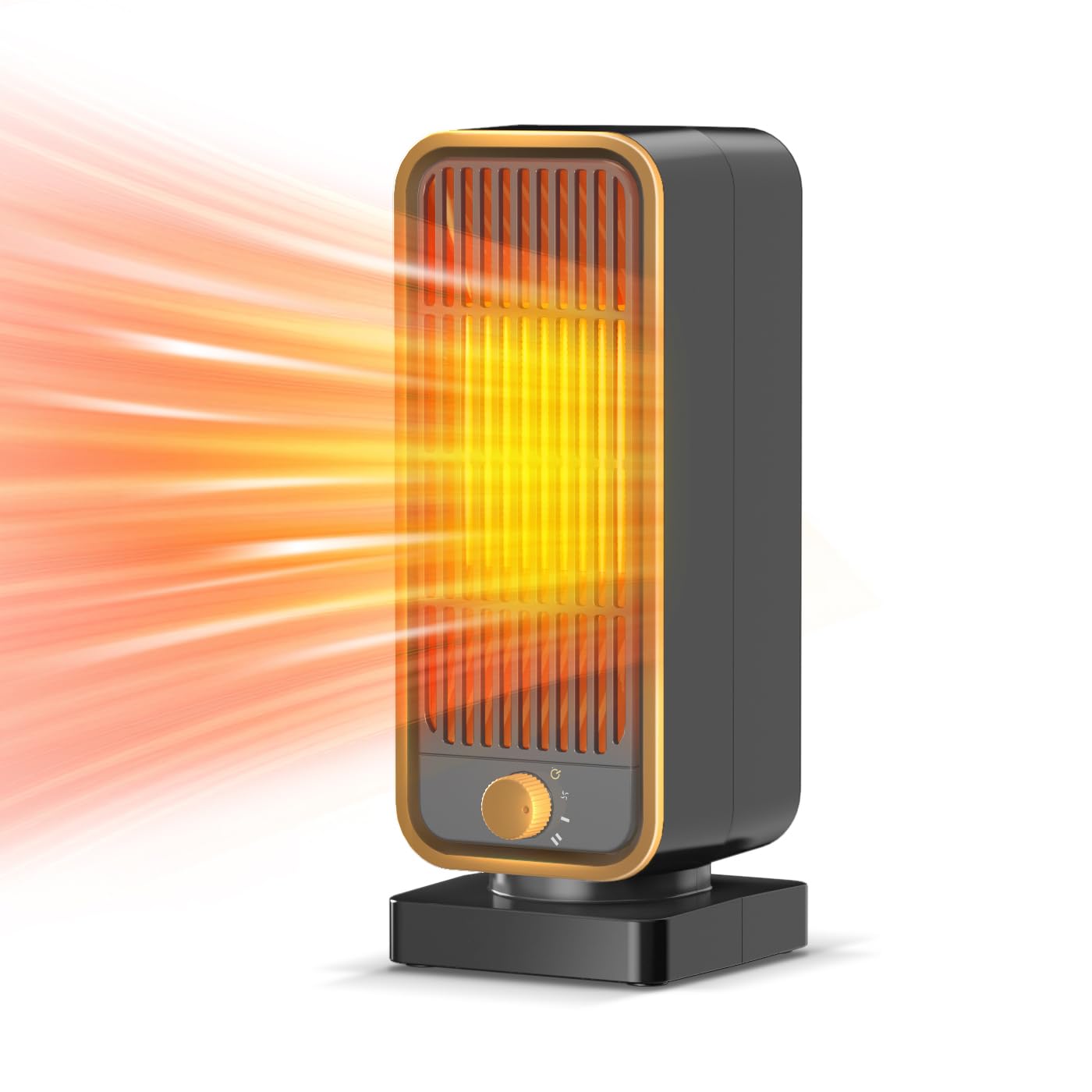 【2025新登場】 セラミックヒーター 小型 電気ファンヒーター 2秒速暖 暖房器具 マイナスイオン空気清浄 省エネ 速暖 大風量 コンパクト 3段階温度調整 900W 足元 ファンヒーター 温度調節 2重過熱保護 転倒OFF 節電対策 過熱保護 セラミッ