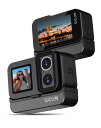 SCJAM SJ20 アクションカメラ 4K/30fps 6軸手ブレ補正 1850mAh大容量 F2.0/F1.3 デュアルレンズ 154° 広角視野(FOV)30M防水カメラ 夜間撮影 ビデオブログ向け スポーツ vlog用 旅行用 釣り オートバイ 登