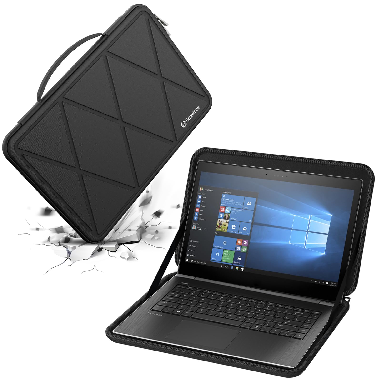 Smatree M74 14-15.6インチ ハード保護 ノートPCスリーブケース、 HP mt22 Mobile Thin Client、Microsoft Surface Laptop 7 Copilot+ 対応 ノートパソコンケース PCバッグ 全方