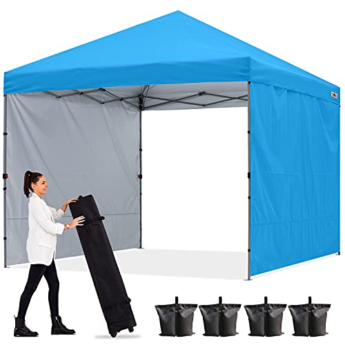 楽天湖南オンラインABCCANOPY タープテント ワンタッチ サイドシート 横幕2枚付き 3m/2.5m/2m アウトドア 3段階調節 キャスターバッグ付き 8人用大型 組立簡単 付属品付き