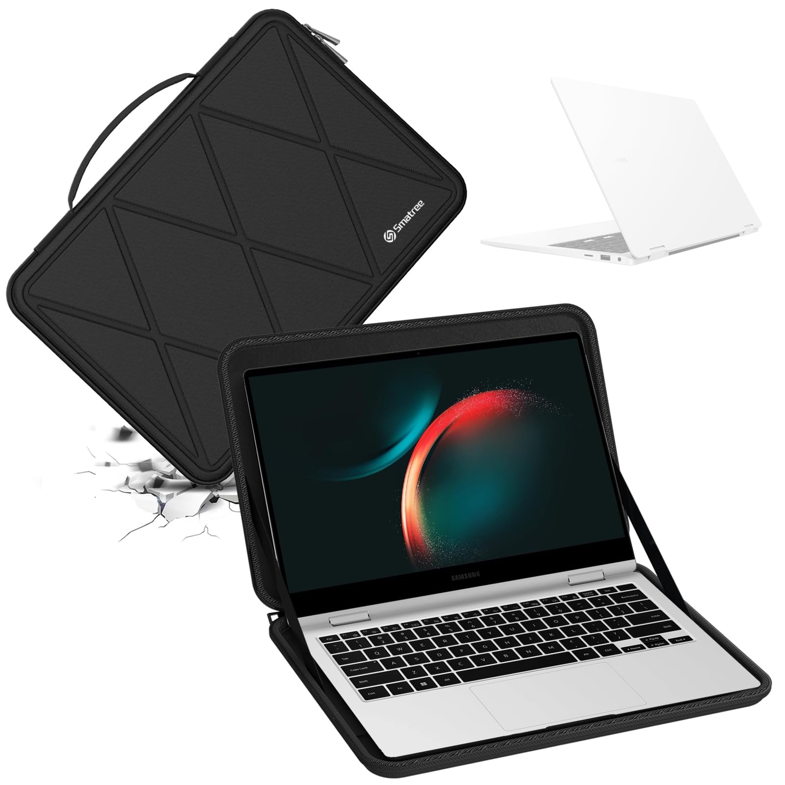 【送料無料】Smatree ハードEVA保護スリーブケース 15.6インチ ASUS ExpertBook B2 (B2502C) ノートパソコン、15.6インチ ASUS ExpertBook B2 Flip (B2502F, 13th Gen Intel)ノートパソコンに適用ハードケース 防水 360度耐衝撃(X8289)