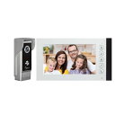 テレビドアホン ビデオドアホン 110°超広角 LEDライト搭載 双方向音声 赤外線暗視機能 ロックを解除 ミュート機能 モニター 7型カラー液晶 玄関子機 ビデオドアホン ドアホン カメラ付き IP65防水防塵 (電源コード式、直結式兼用)