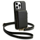 ZVE iphone 16pro対応ケース iphone 16pro背面手帳型ケース カード収納 iphone 16proケースショルダー【調整可能】 2way アイフォン16プロ財布付き アイフォン16pro手帳型ショルダー ストラップ付き アイフォン1