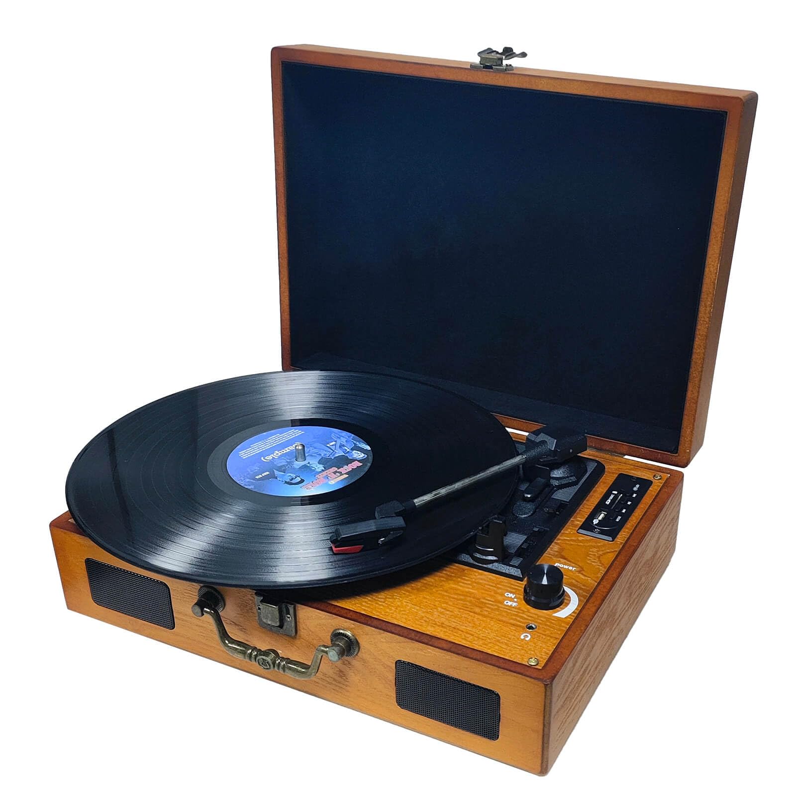 D&L SOUL マルチレコードプレーヤー USB SD 録音/再生可能 BT対応 33/45/78回転対応 スピーカー内蔵 AUX/RCA/イヤホン端子 交換針1本贈り