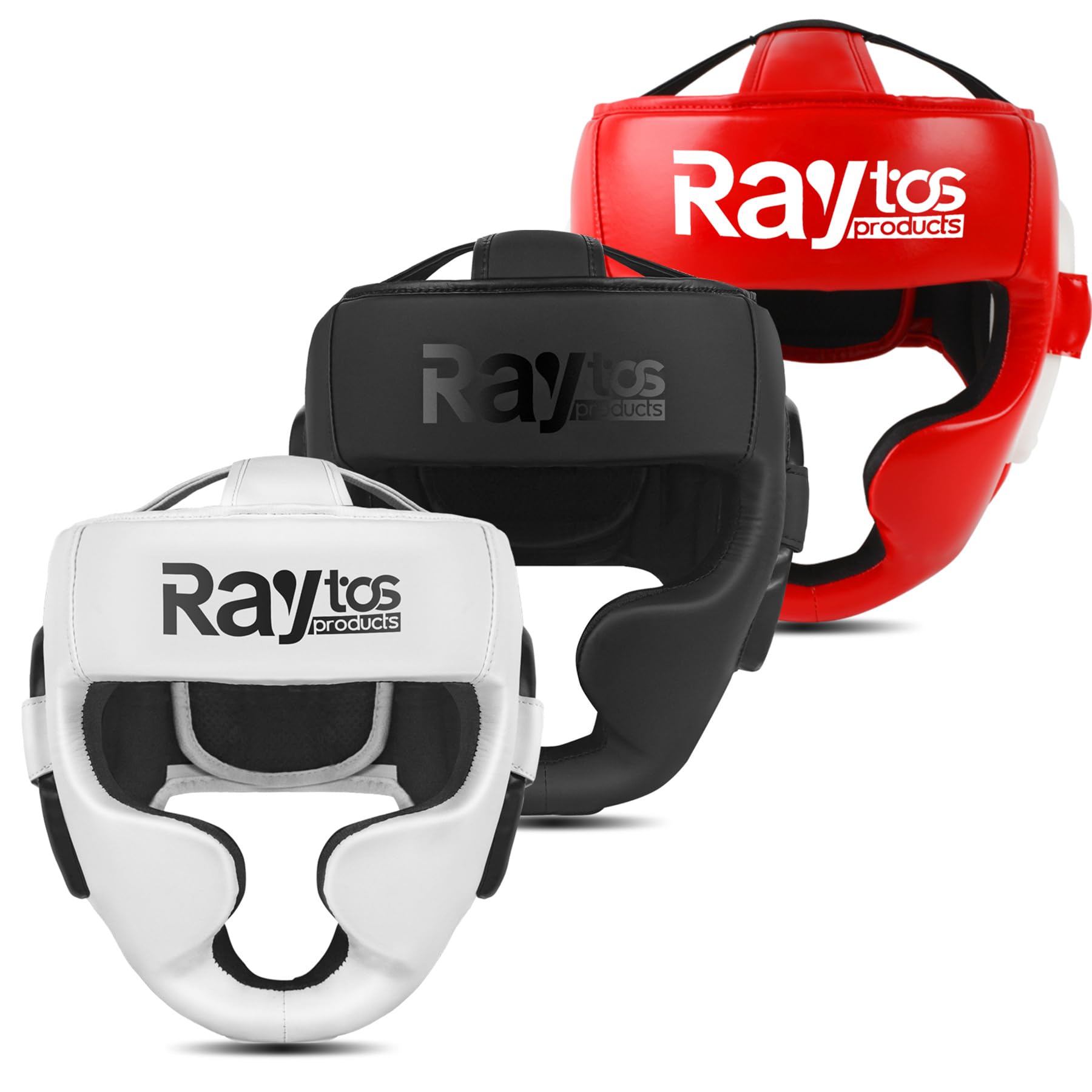 Raytosボクシング用ヘッドギア（総合格闘技、ムエタイ、レスリング、キックボクシング、テコンドー、ス..