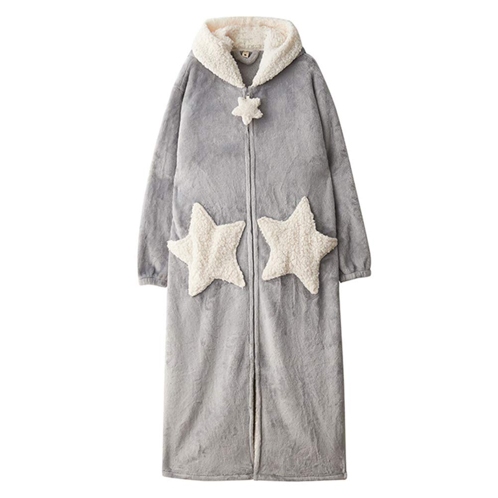 [ByFshow] 着る毛布 大きい あったかい バスローブ レディース ネグリジェ 可愛い 星柄 月柄 ふわふわ ..