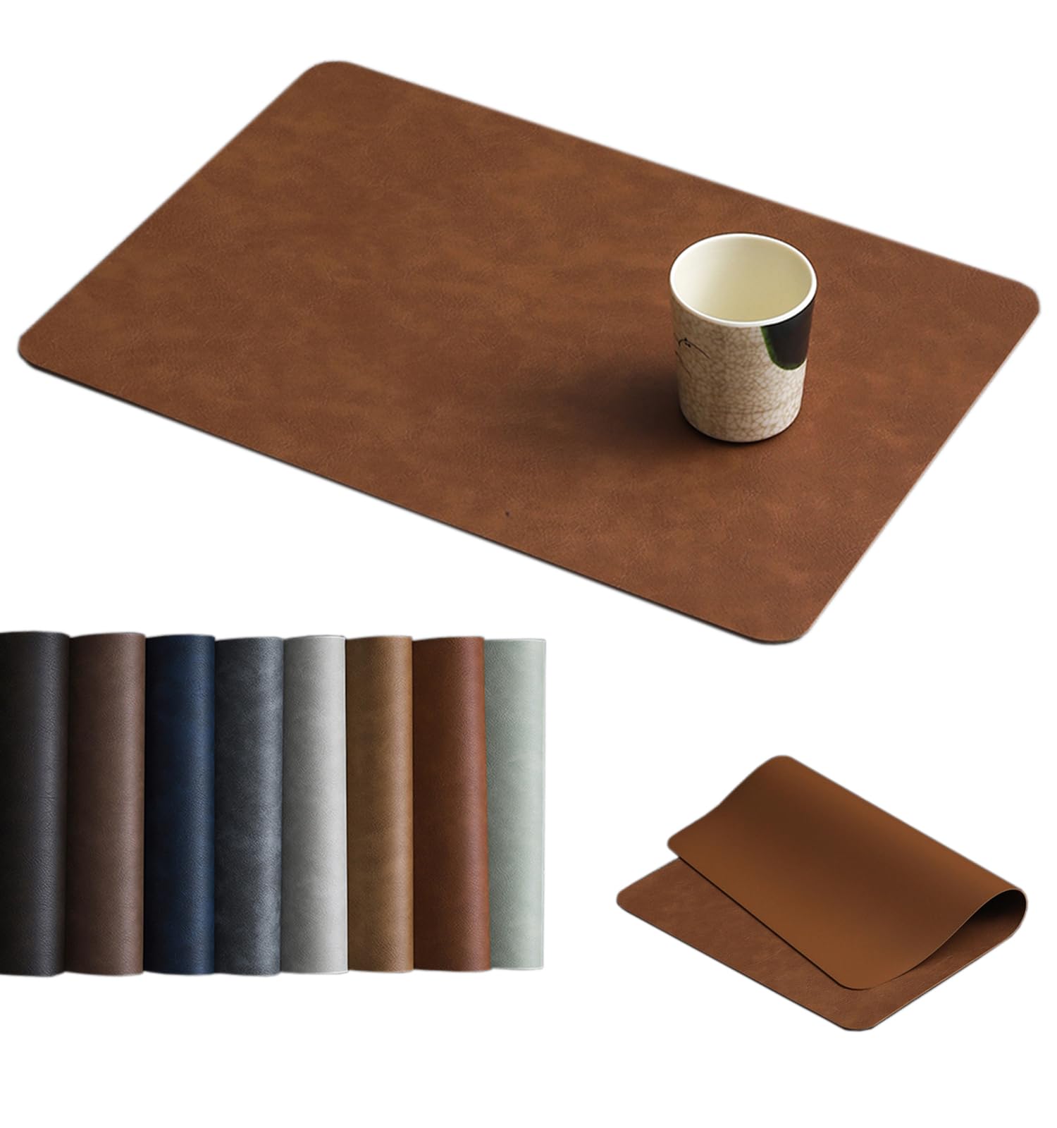 淳一屋 ビッグサイズ 50cm*34.5cm ランチョンマットPU製 丸洗いOK 耐久性 撥水 防汚 断熱 滑り止め お..