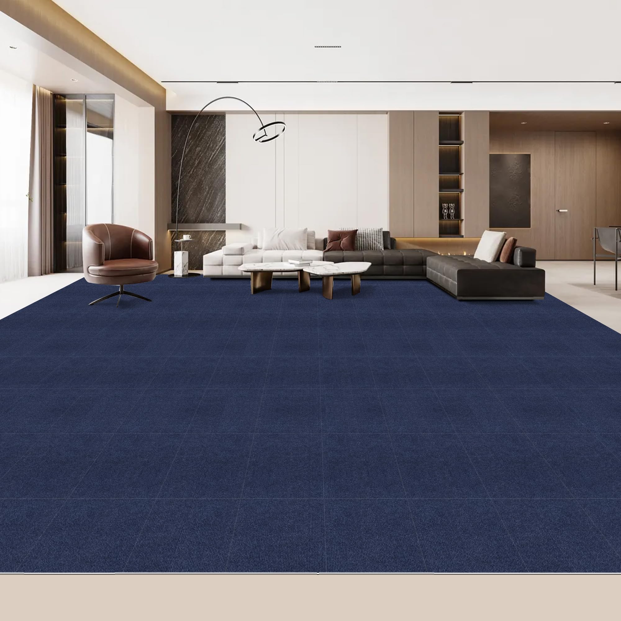 【 限定ブランド】XIWEIYI ジョイントマット 大判タイルカーペット 吸着マット タイルマット【45*45*0.4cm10枚】 防音保温 床暖房にも対応 防音シート 洗える ペット/子供/高齢者の滑り止め対策 手入れ簡単 設置簡単 DIY可能 玄関、廊