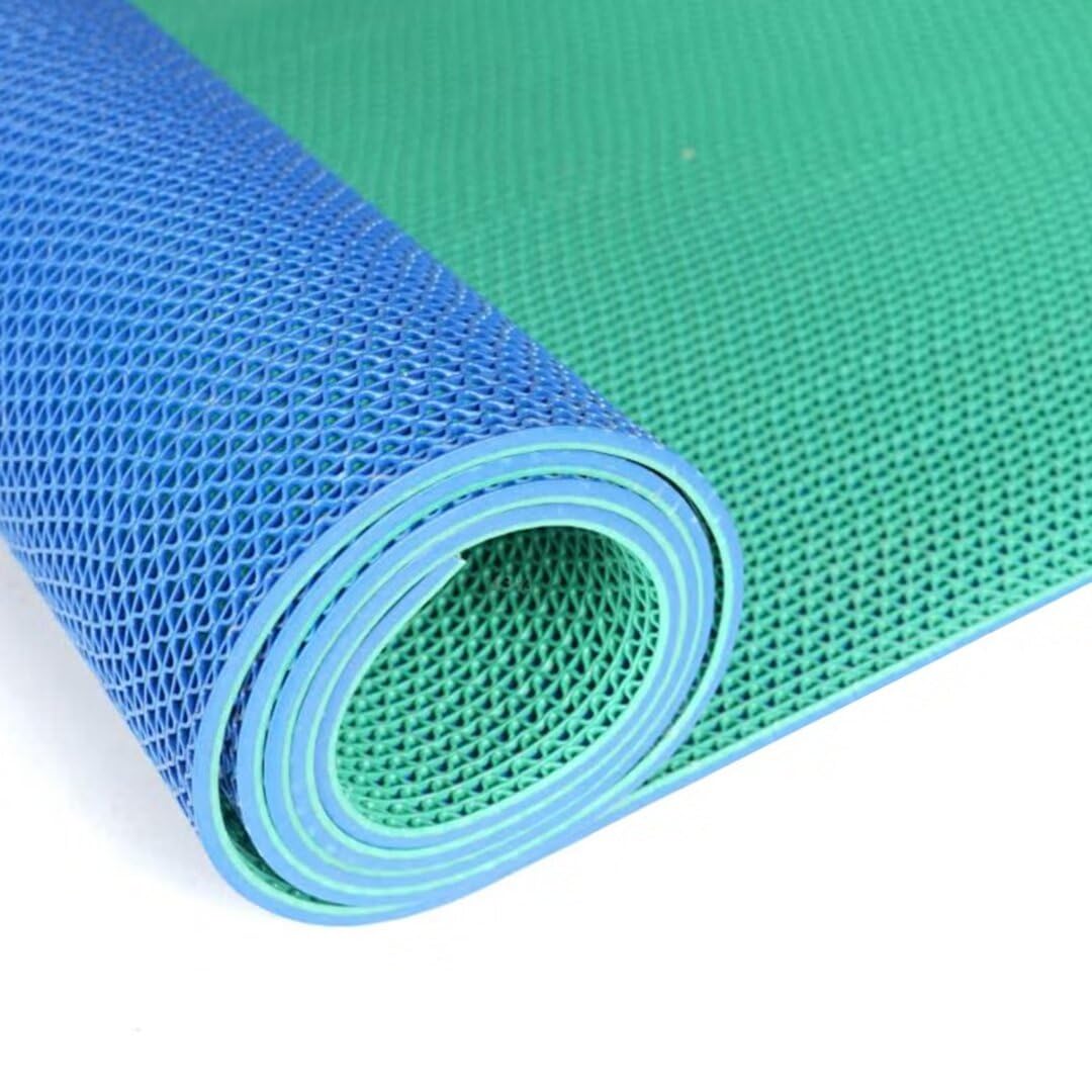 KASYANKA 浴室マット 滑り止めマット 風呂マット 大判 風呂用すのこ 1枚マット2色 厚さ5mm PVC カビな..