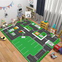 キッズマット 交通道路 子供 遊びマット 子供ゲームパッド ラグマット 数字柄 カーペット 交通道路地図 床暖房対応 早期教育 保育園 幼稚園 滑り止め プレイマット 大判 長方形 子供部屋 洗える
