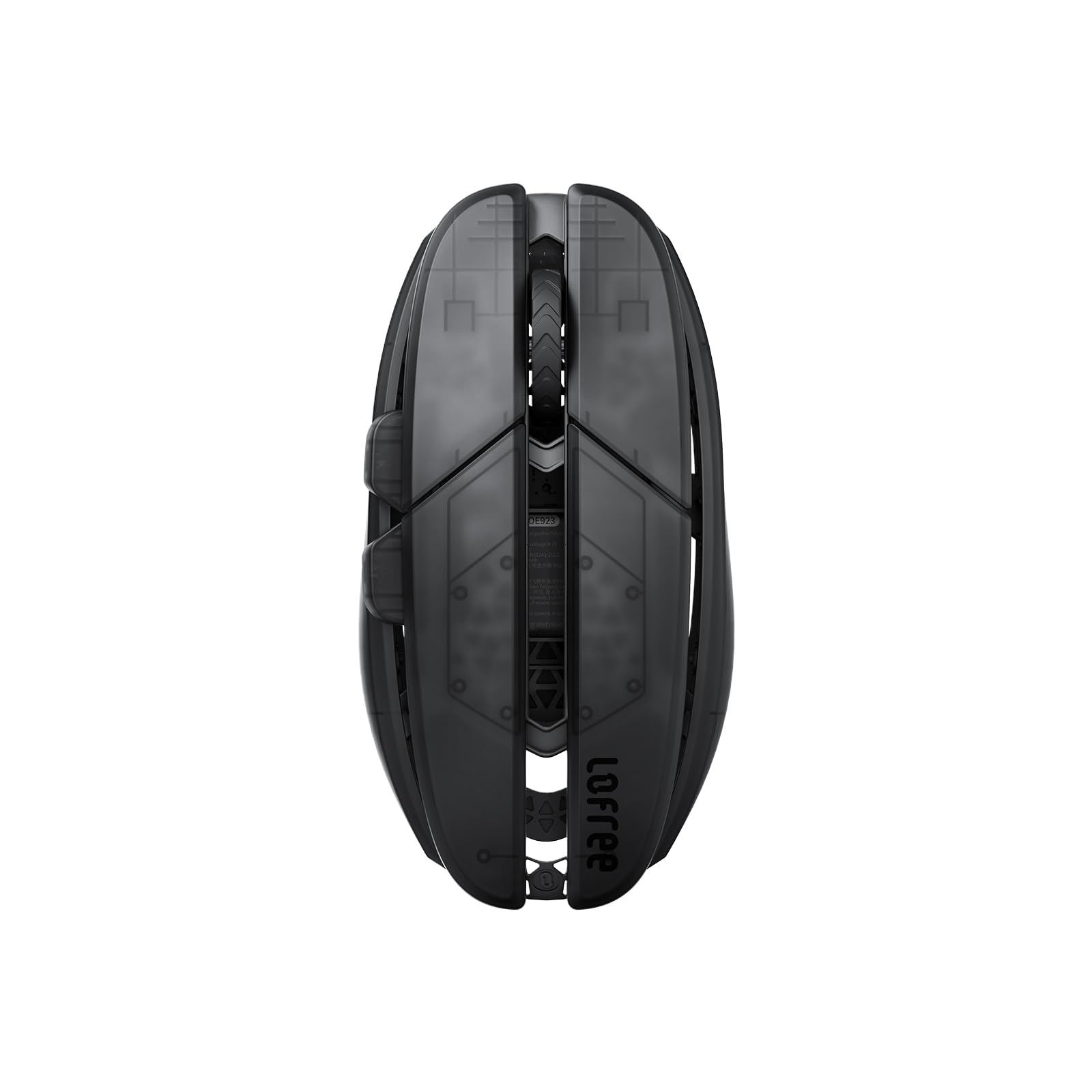 LOFREE Hypace 超軽量ワイヤレスゲーミングマウス (47g), PAW3950センサー, 40K DPI, 8Kポーリングレート, マグネシウム合金フレーム, 3モード接続 (Bluetooth/2.4GHz/有線), 100時間駆動, PC/