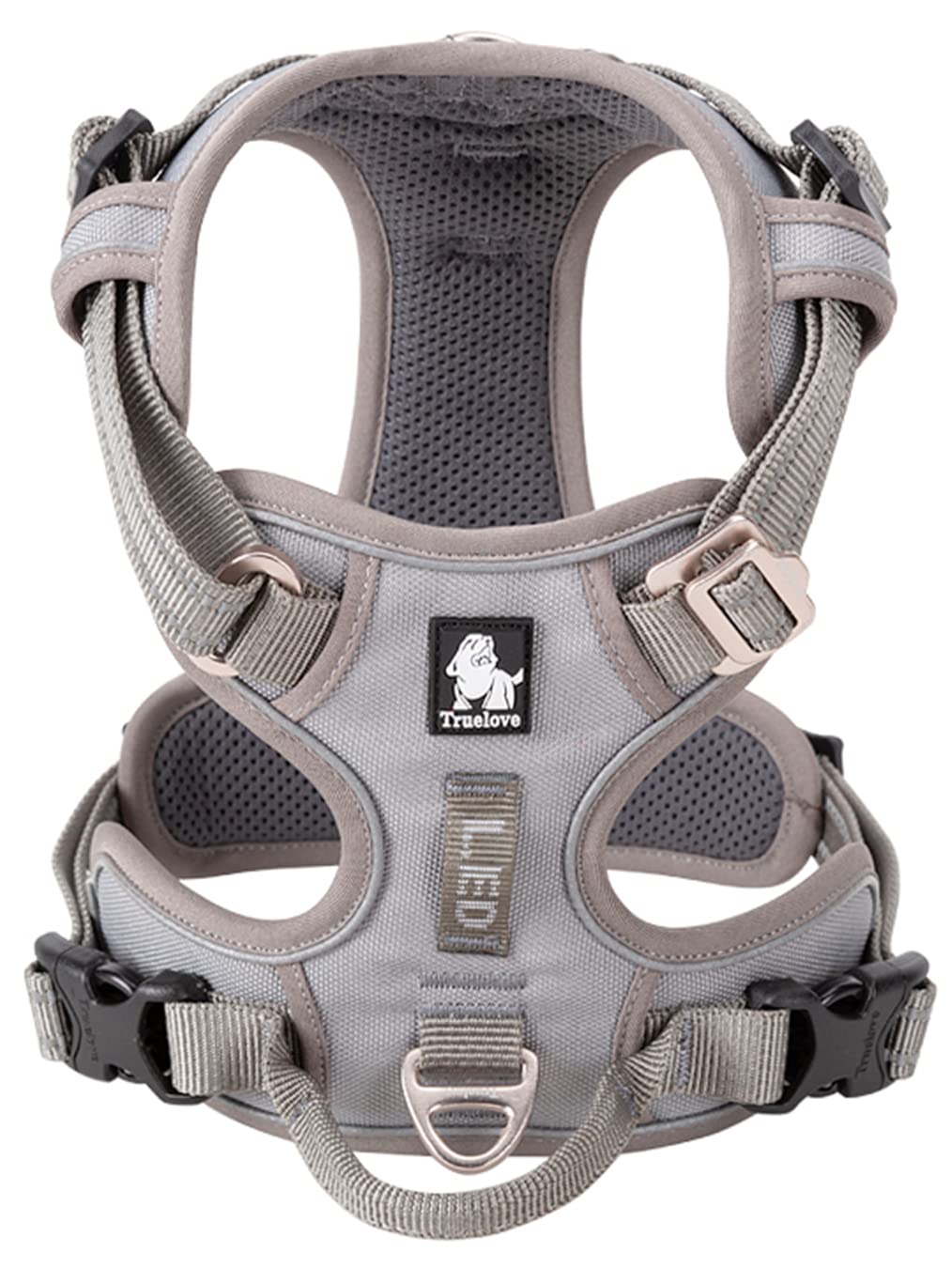 乐天商城 - cocomall 2020新型 犬用ハーネス 犬用胴輪 ドッグ ペット用品 ハーネス 3M反射材料 訓練 ナイロン製 小型犬、中型犬、大型犬に向け 通気性 調節可能 (S, グレー)