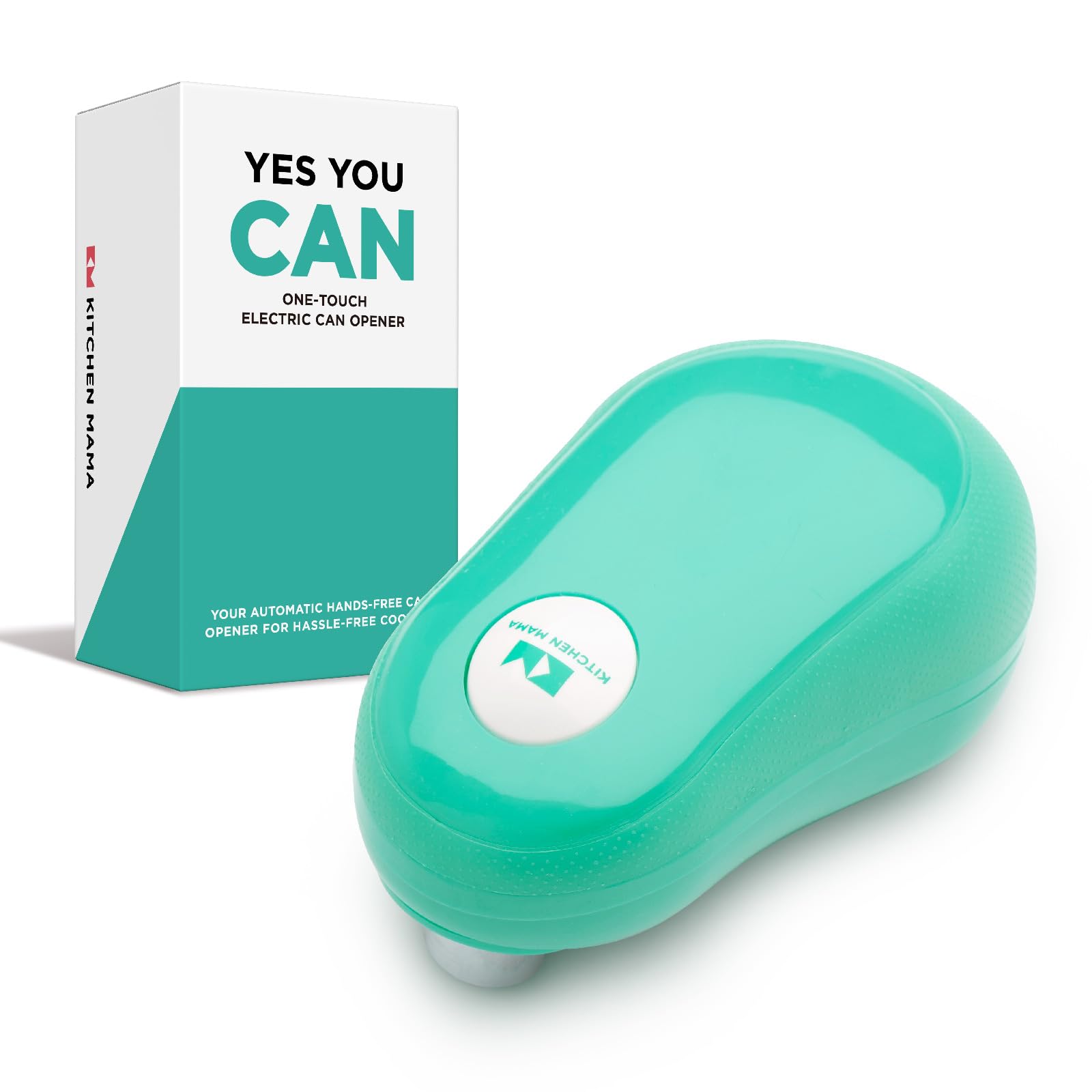 楽天湖南オンラインKitchen Mama ワンタッチ電動缶切り 自動電源オフ機能付き ボタンを押すだけで缶が開けられます 人間工学に基づいた滑らかなエッジ 食品安全 関節炎のお年寄り バッテリー駆動 （ティール）