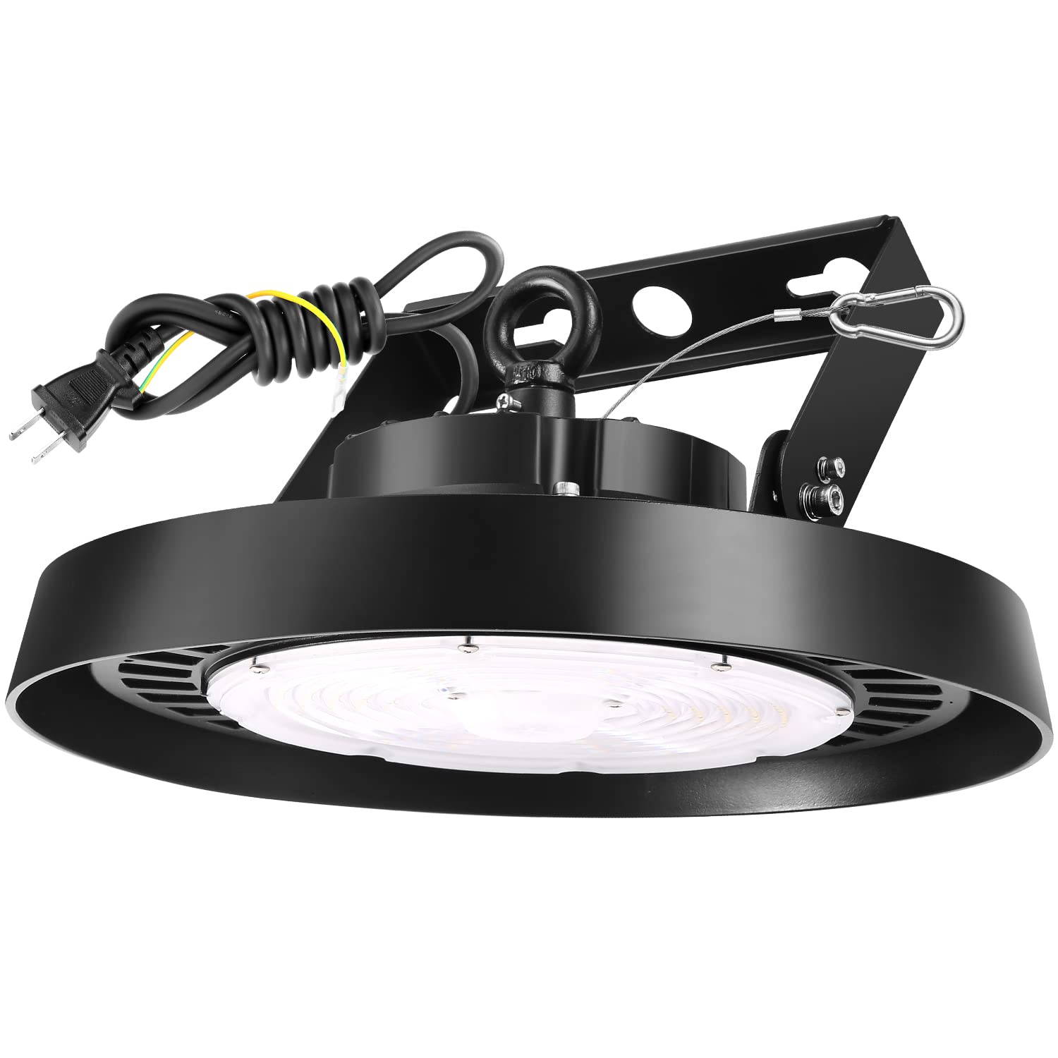 LED高天井照明 250W高天井灯[1.5M配線プラグ付] 100-277V 5000K昼白色 35000LM(2000W水銀灯相当） UFO..