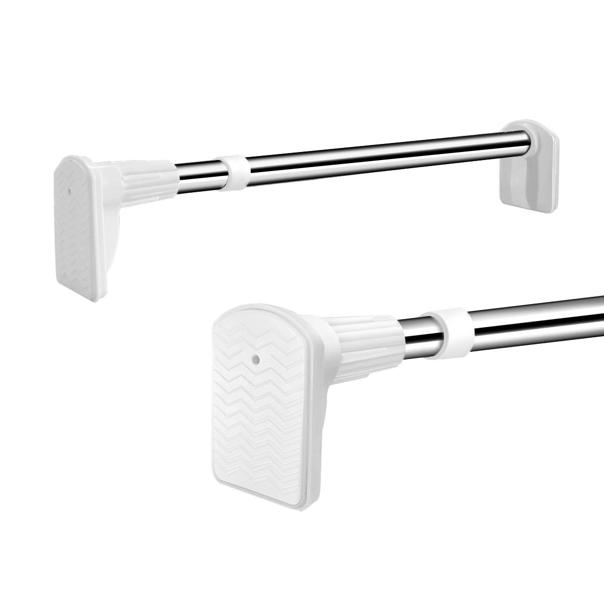 Sunto 強力突っ張り棒 つっぱり棒 ステンレス 強い負荷 伸縮棒 幅50-280cm 滑り止め ドリル不要 クローゼットロッド カーテンロッド 洗濯干し 布団干し 物干し竿 室内 屋外 (直径25mm「取付寸法150-280cm」)