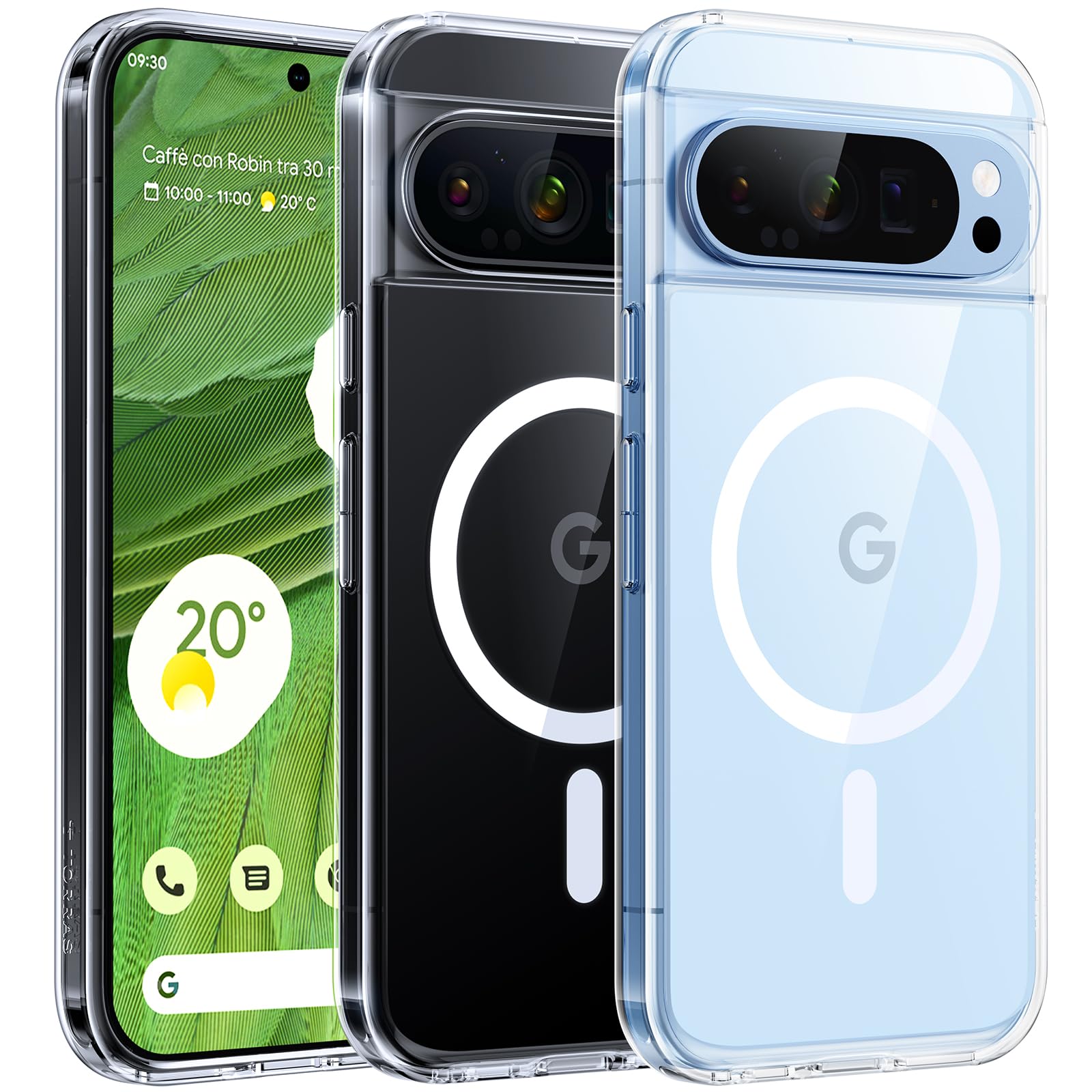 乐天商城 - 【極限耐黄変！Magsafe対応】TORRAS Google Pixel 9/9 Pro 用 ケース マグネット搭載 耐衝撃 指紋防止 黄変防止 マグセーフ対応 ピクセル カバー クリア