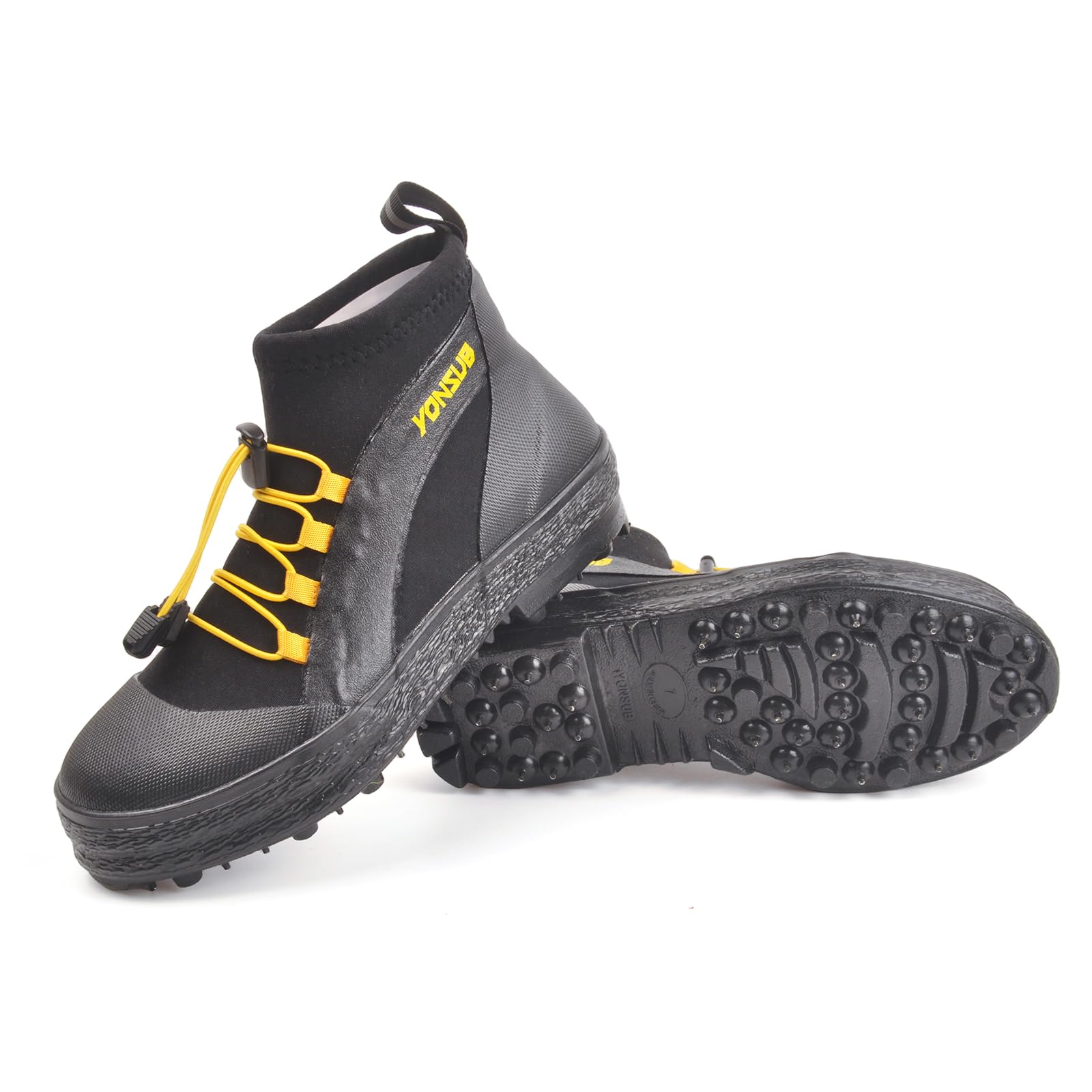 [MORGEN SKY] ウェーディングシューズ フィッシング シューズ スパイクピン フィッシングブーツ マリンブーツ ハイカット 防撥水 滑り止め 水陸両用 男女兼用 磯釣り 渓流釣り 釣り おしゃれ YZ028 (足長28.5cm)