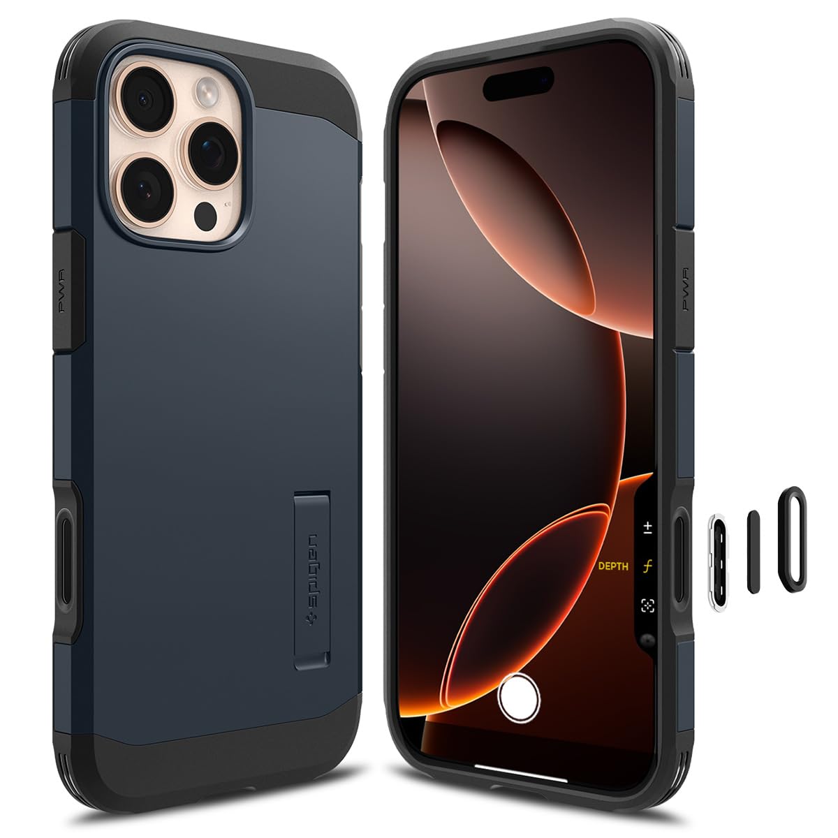 乐天商城 - Spigen 【カメラコントロールカバー付き】iPhone 16 Pro ケース MagSafe対応 マグネット搭載 スタンド ボタン保護 埃防止 マット 耐衝撃 米軍MIL規格 タフ・アーマー（AI）T・マグフィット ACS08511 (メタル・スレート