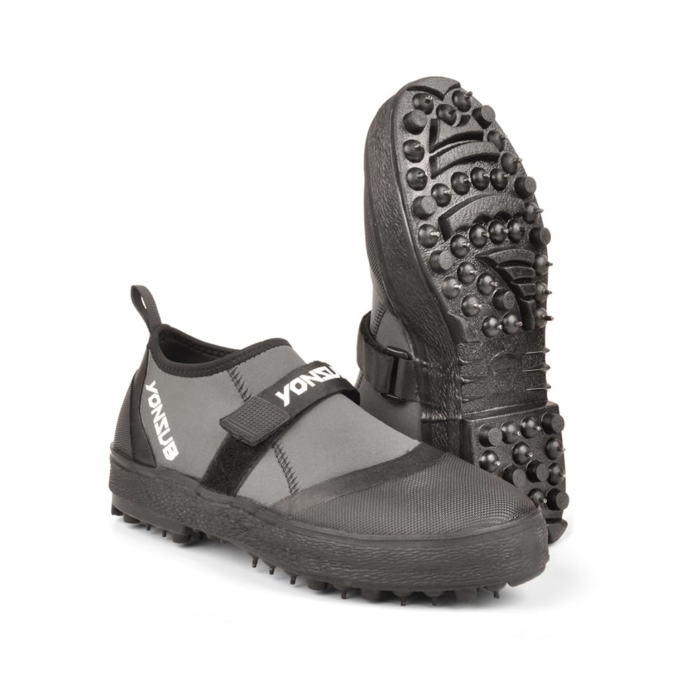 [MORGEN SKY] ウェーディングシューズ フィッシング シューズ スパイクピン フィッシングブーツ マリンブーツ ミドルカット マジックテ一プ 防撥水 滑り止め 保温防寒 水陸両用 男女兼用 磯釣り 渓流釣り 釣り おしゃれ YZ023 (26.0