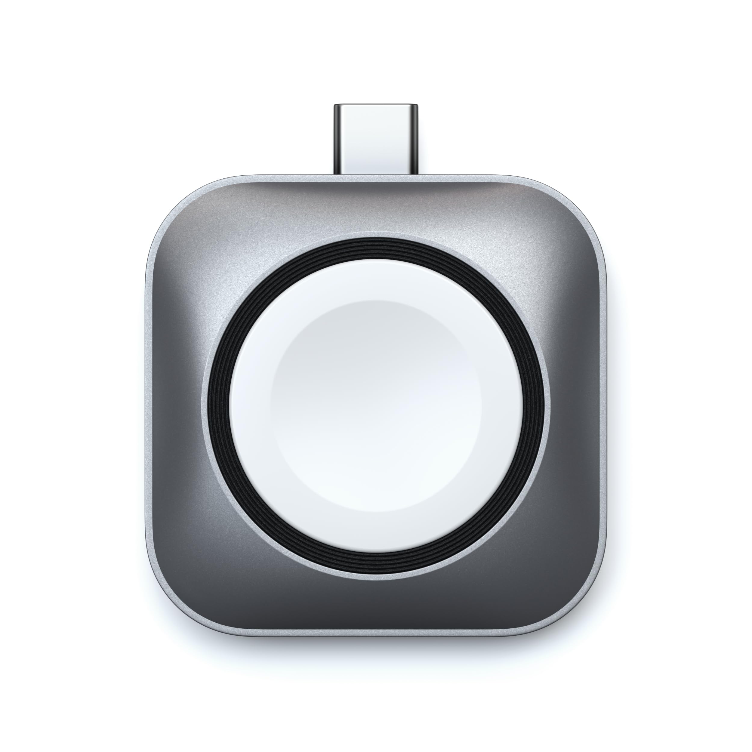 SATECHI Apple Watch 充電器 USB-C  ポータブル 5W ウォッチ充電器 ・ Apple Watch Ultra 3/2/1、SE 3/2/1、シリーズ 11・1、AirPods 3/2 対応 ・ ケーブル別売