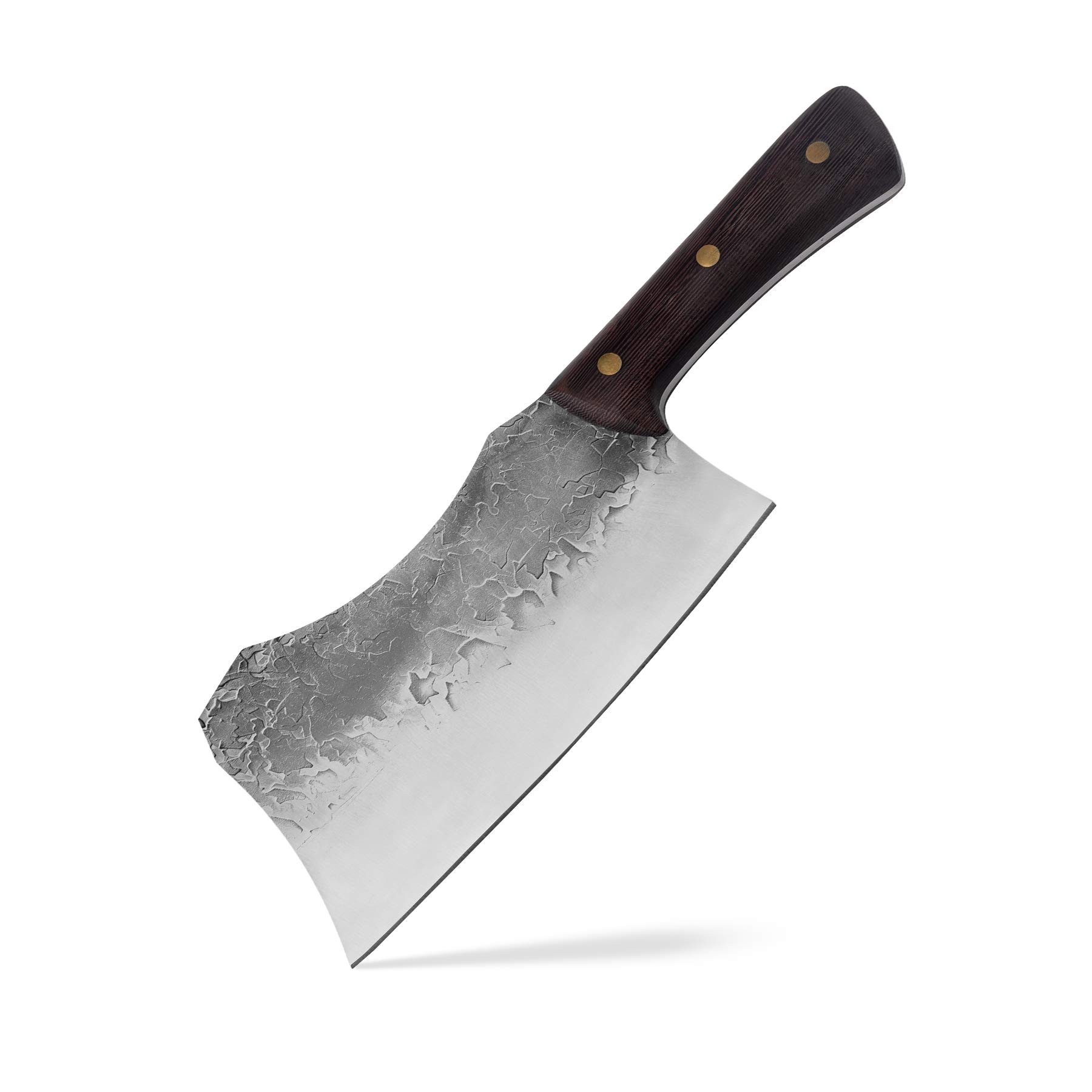 HIROSHI 重型骨切り中華包丁 肉切りナイフ 高炭素ステンレスチョッパーナイフ ブッチャーナイフ 骨付き..