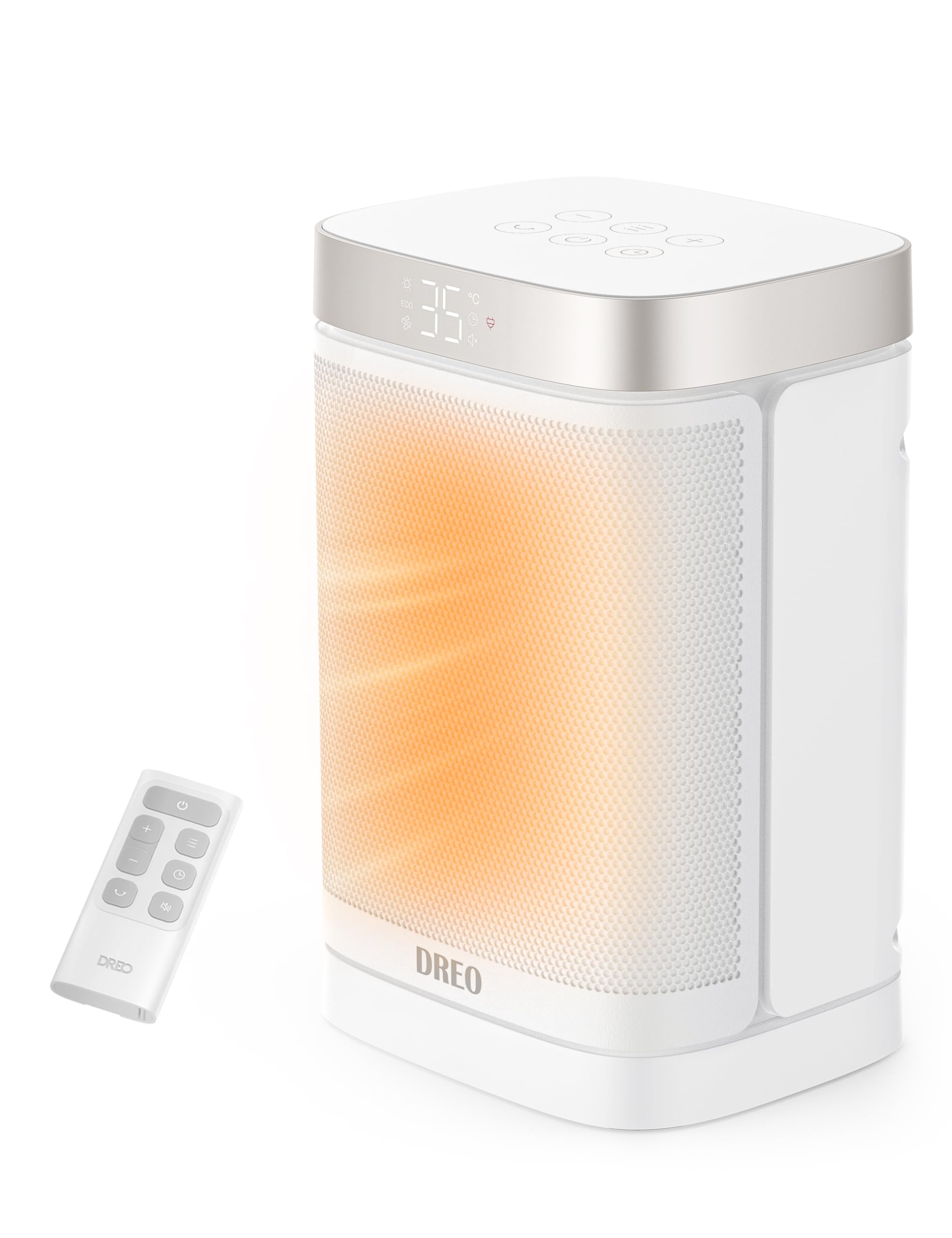 DREO 電気ファン ヒーター 小型 【軽量コンパクト・ECO知能恒温 節電対策】 セラミック 暖房 ...