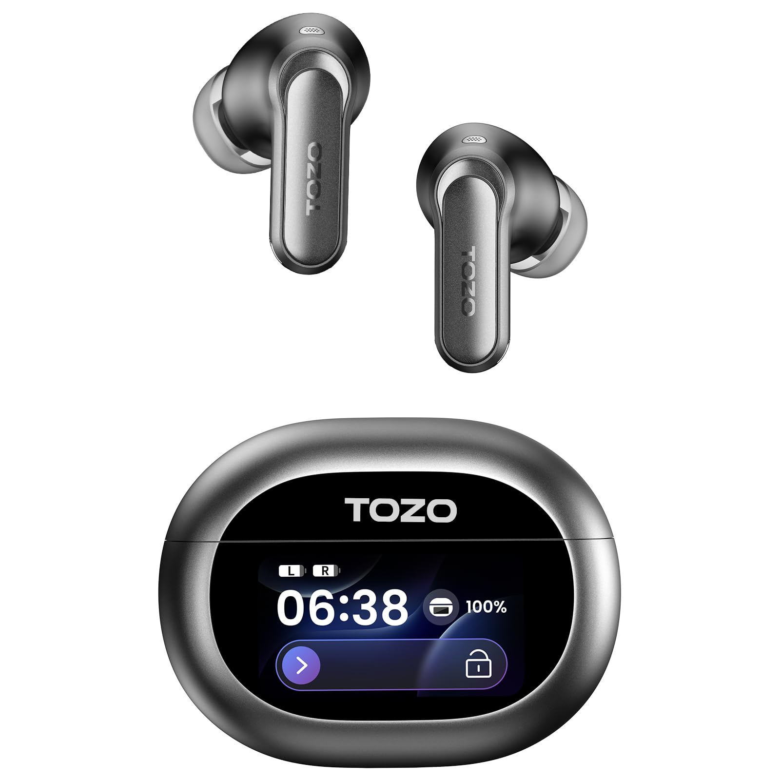 TOZO NC20 Pro イヤホン bluetooth ワイヤレスイヤホン アクティブノイズキャンセリング 52dB低減 軽量 快適 中低音域 暖色系音質 カスタムEQ「寒色系音質への変更可能」 ハイレゾLDAC対応 マルチポイント 装着検出 ワイヤレス konanonline-10360096 湖南オンライン パッケージ画像