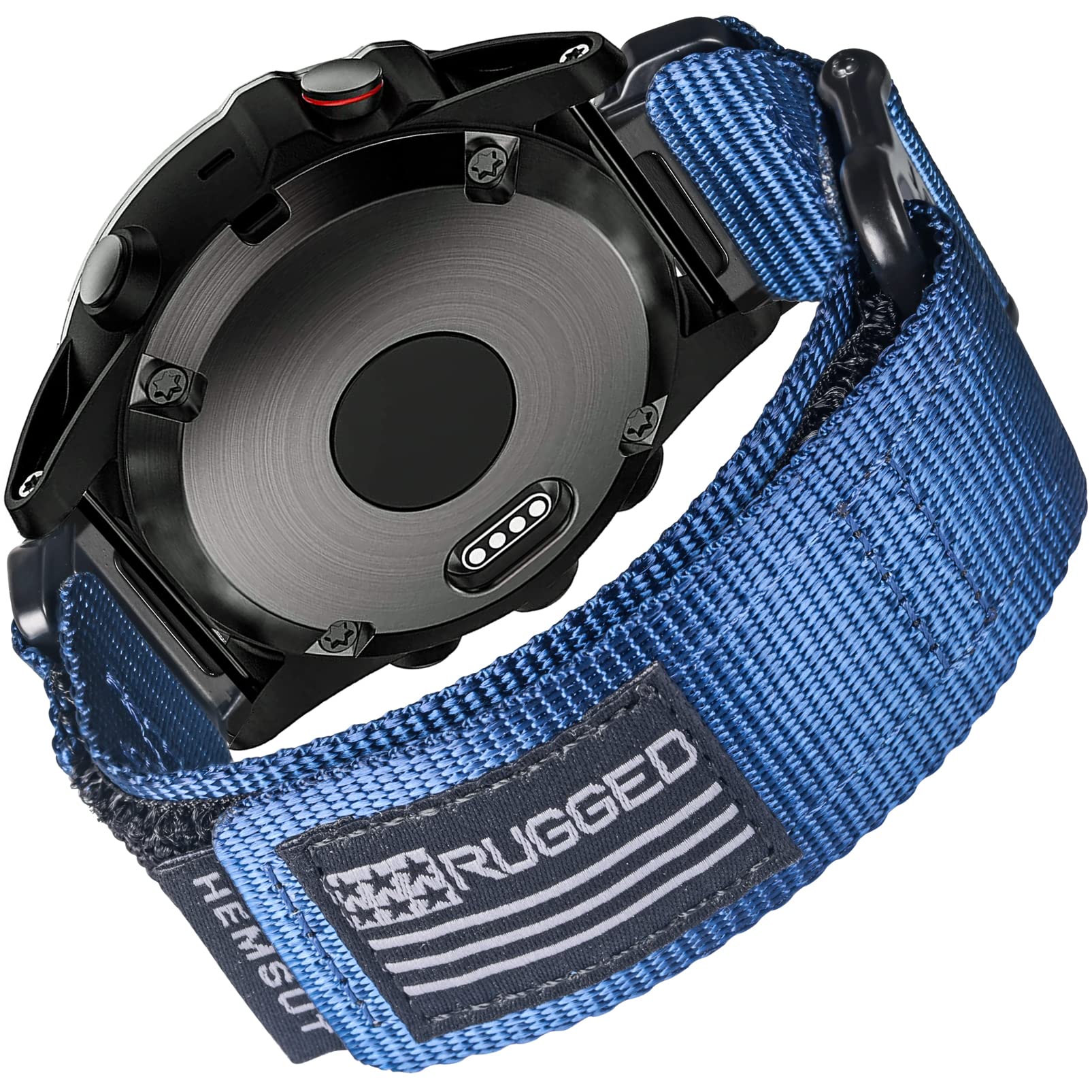 乐天商城 - Hemsut ガーミン ベルト ガーミンウォッチ ナイロンスポーツバンド Fēnix/Forerunner/Approach/MARQ/Quatix/D2/Instinct/Enduro/Tactixシリーズ用 アップグレードされたコネクタ ガーミンのクイ