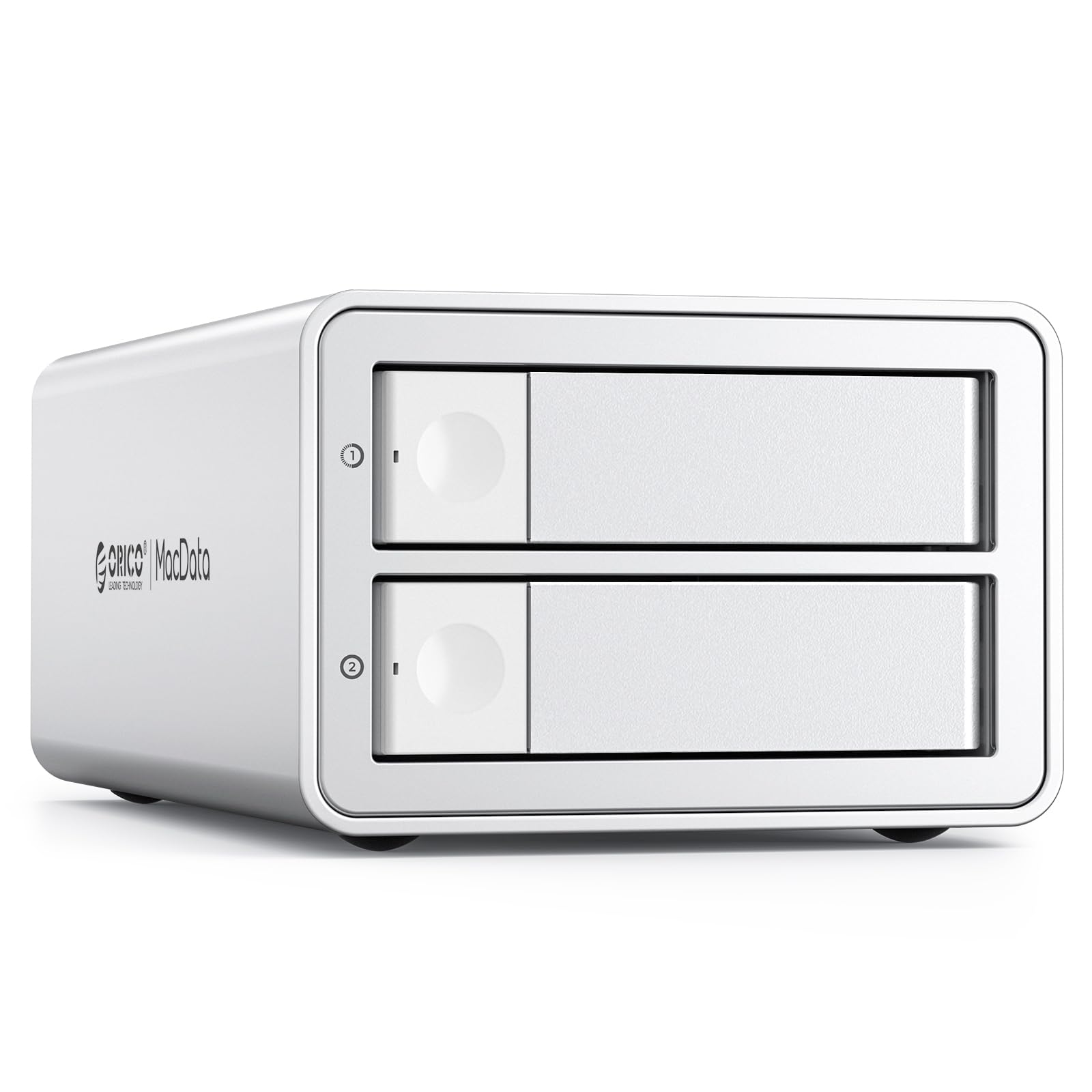 ORICO 【RAID機能対応】 HDD ケース 3.5インチ 2Bay 22TB*2 USB 3.0 RAID ケース ブラケット付き 2.5インチ/3.5インチSSD/HDD対応 冷却ファン搭載 アルミ合金ボデ UASP対応 12V/4A電源アダプタ付