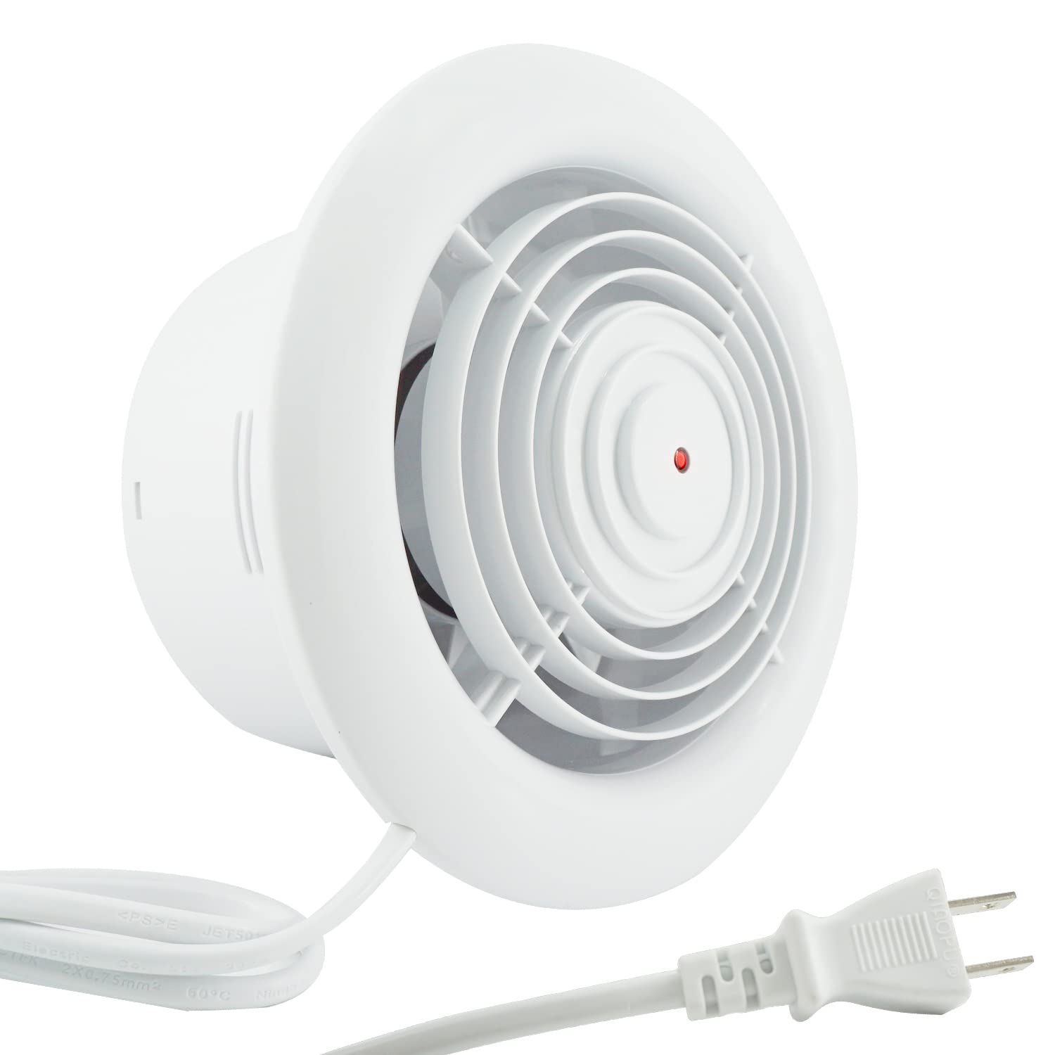 楽天湖南オンラインSidvkut 一般換気扇 150mm 丸型 窓ガラス取付型換気扇 排気 パイプ用ファン 窓用換気扇 塗装ブース用換気扇 換気扇 台所用換気扇 一般住宅用 ホワイト [メーカー1年保証]