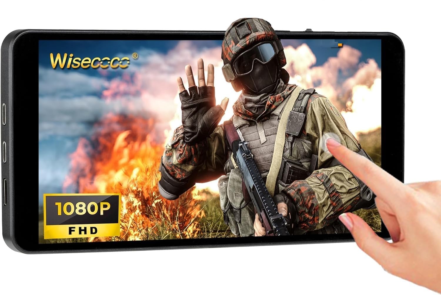 【中古】7インチポータブルモニター IPS FHD 1920x1080タッチスクリーンディスプレイ1080Pゲーミングモニター(ボックス/ PS4 / XBOX/スイッチ用)