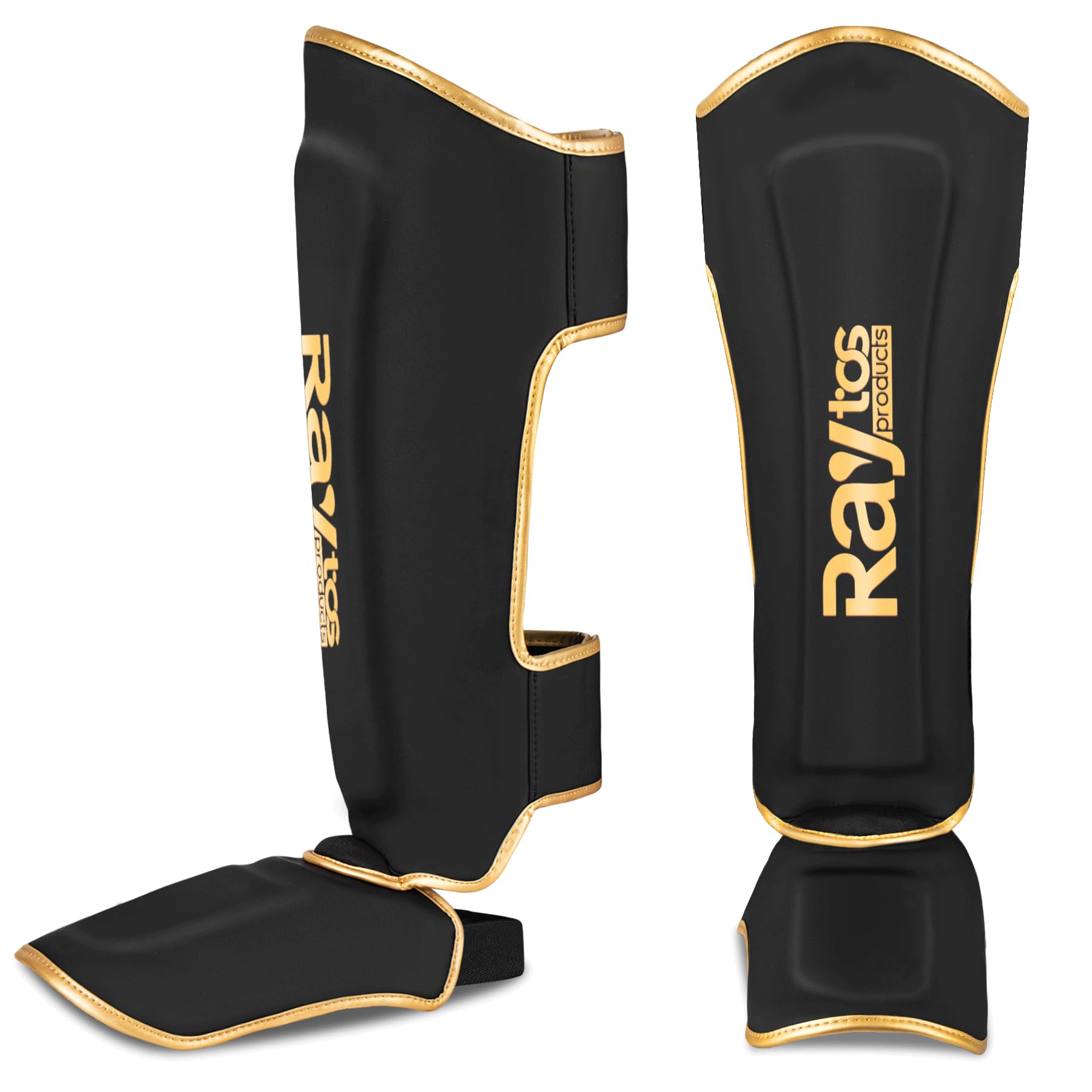 Raytos レガースボクシング 足サポーター キックボクシング レッグガード すね当て 格闘技 空手 防具 ..