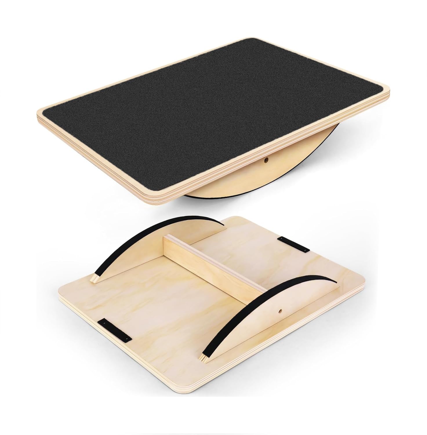 BKJANYO ステッパー 足踏み健康器具 天然木室内運動器具 ダイエット器具 宅トレ 高齢者足を鍛える器具 無意識運動 有酸素運動