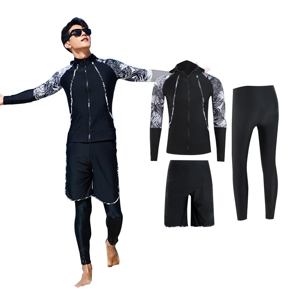 [YFMAYI] 水着 メンズ ラッシュガード 3点セット soft