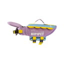 Yucahype ペット 犬用ライフジャケット 調節可能 高浮力 反射ライン 救急服 小型犬 中型犬 大型犬 軽量 救助ハンドル付き 水泳救命胴衣 水遊び用 (L パープル)