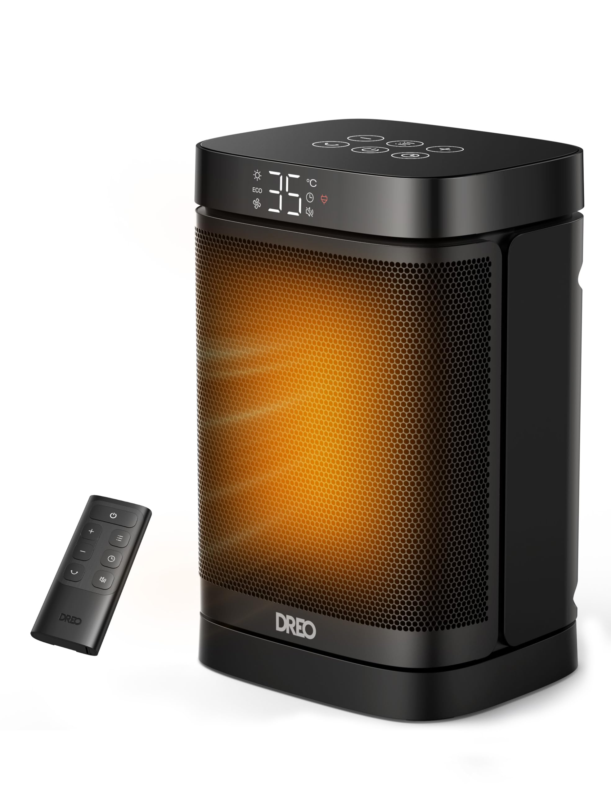 DREO Space Heater 電気ファン ヒーター 小型 【軽量コンパクト・ECO知能恒温 節 ...