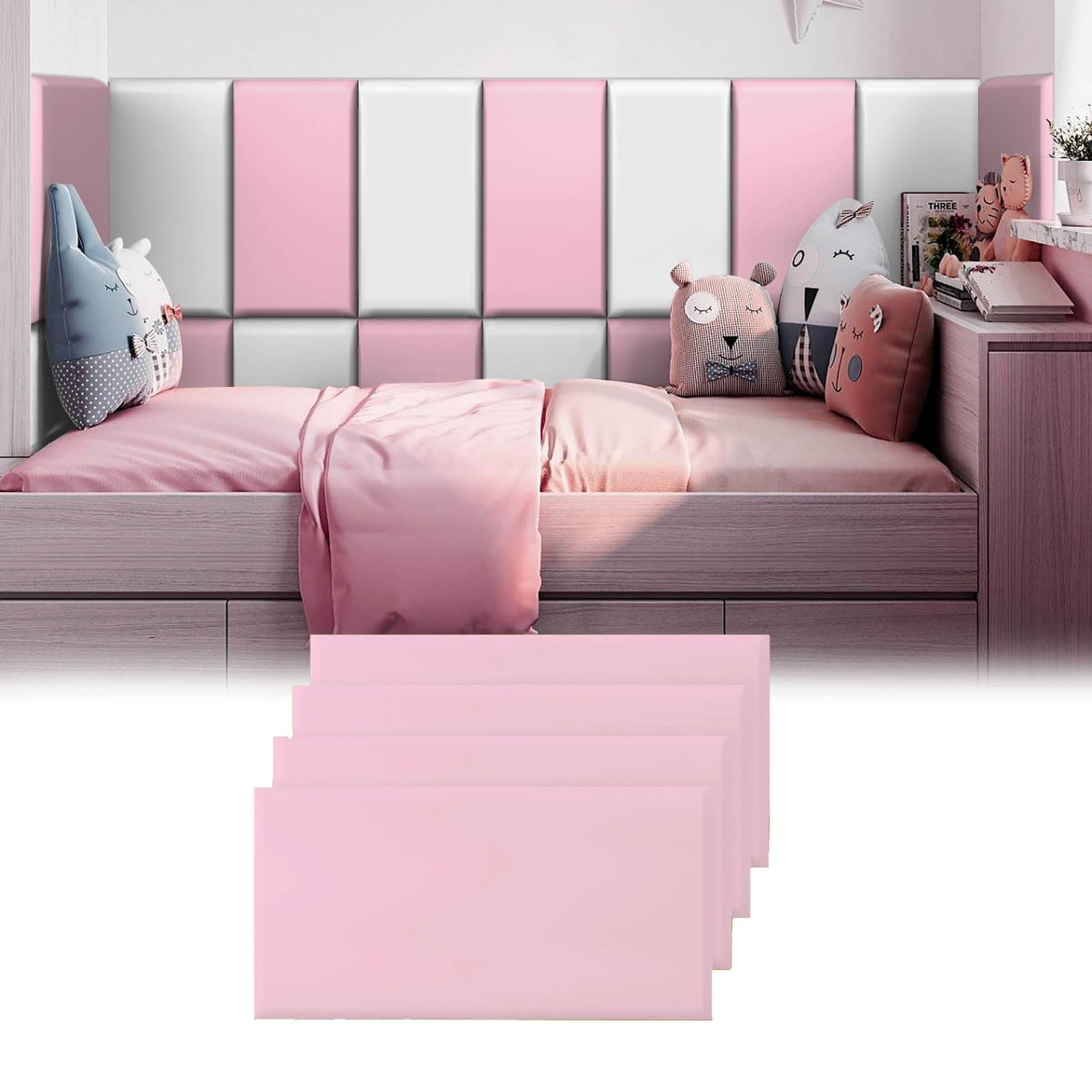 Gatoer ウォールクッション 壁クッション ベビー 壁紙 クッション シール 子供 安全マット 壁マット コ..