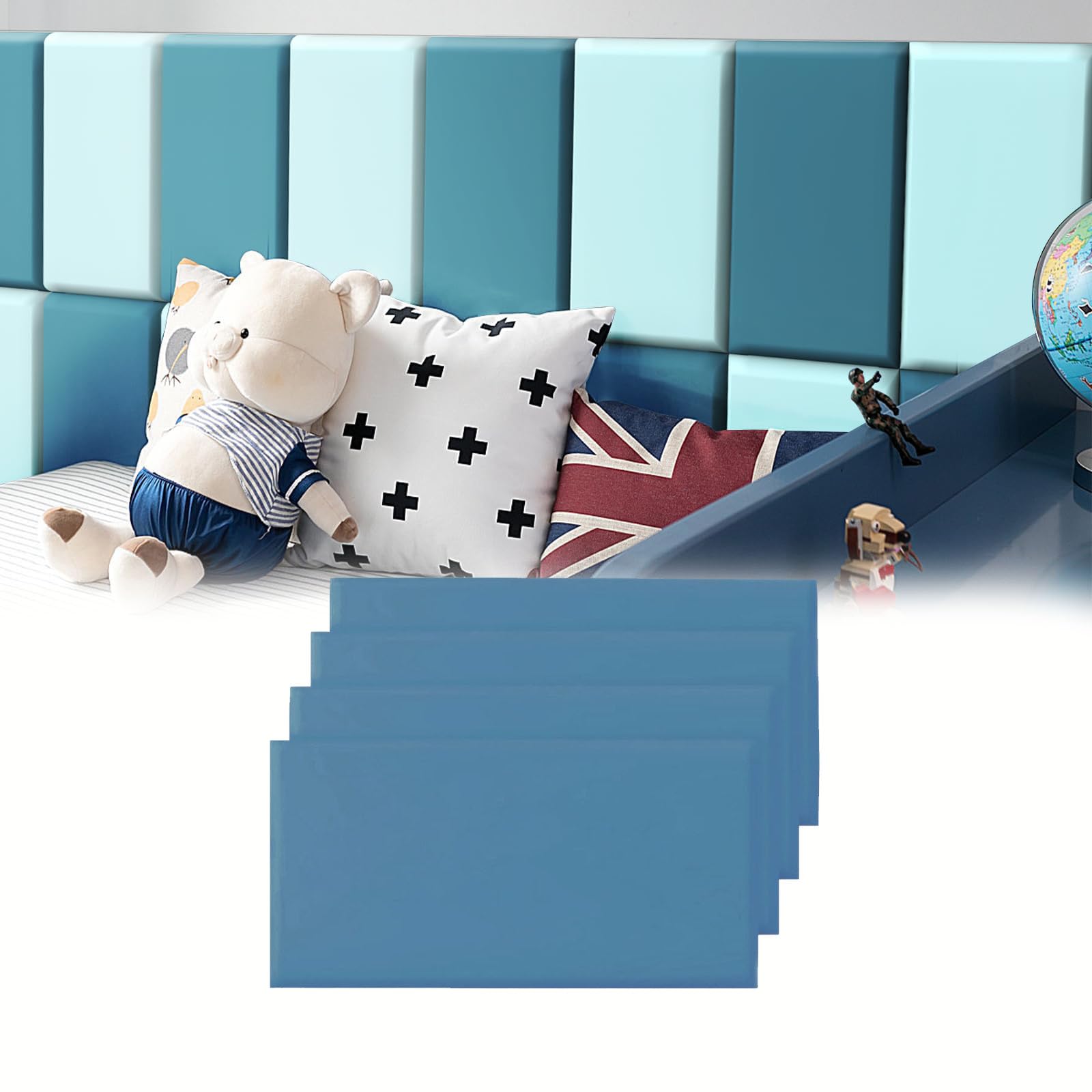 Gatoer ウォールクッション 壁クッション ベビー 壁紙 クッション シール 子供 安全マット 壁マット コ..