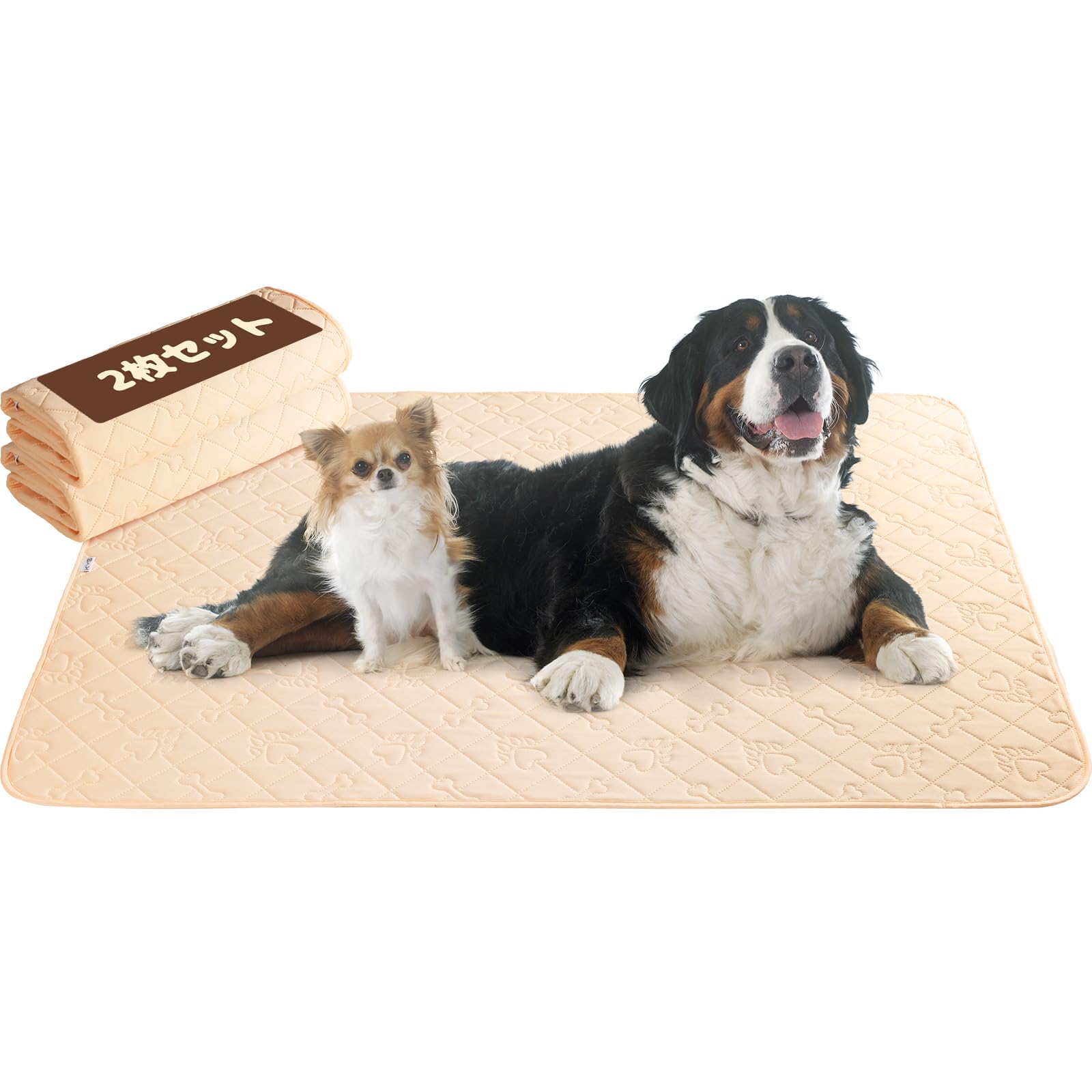 KYG 洗えるペットシーツ おしっこマット トイレ下敷きマット ペットマット 丸ごと洗える 滑り止め底 繰..