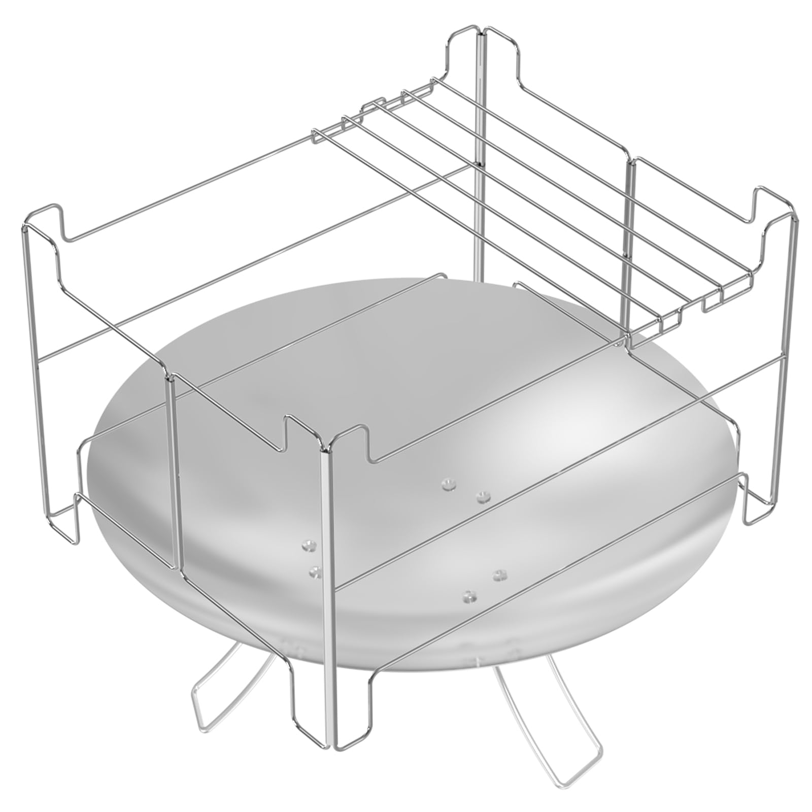 楽天湖南オンラインColeman（コールマン）ファイヤーディスク 焚火台 専用 五徳 1秒展開 3段火加減調整 コールマン ファイアーディスク 五徳 ファイアーディスク 焚き火 携帯便利 コンパクト キャンプ アウトドア ステンレス製 （直径60cm ファイヤーディスク用）