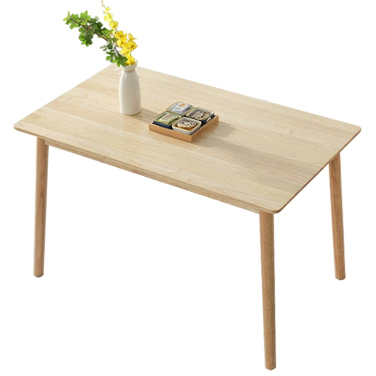 楽天湖南オンライン[SPobeap] ダイニングテーブル テーブル 幅160cm×奥行80cm×高さ75cm 天然木 組立簡単 木製 単品 食卓 リビングテーブル 机 4人用 2人用 6人用 シンプル 無垢材 作業台 在宅勤務 学習 木目調 四角 デスク （100*60cm