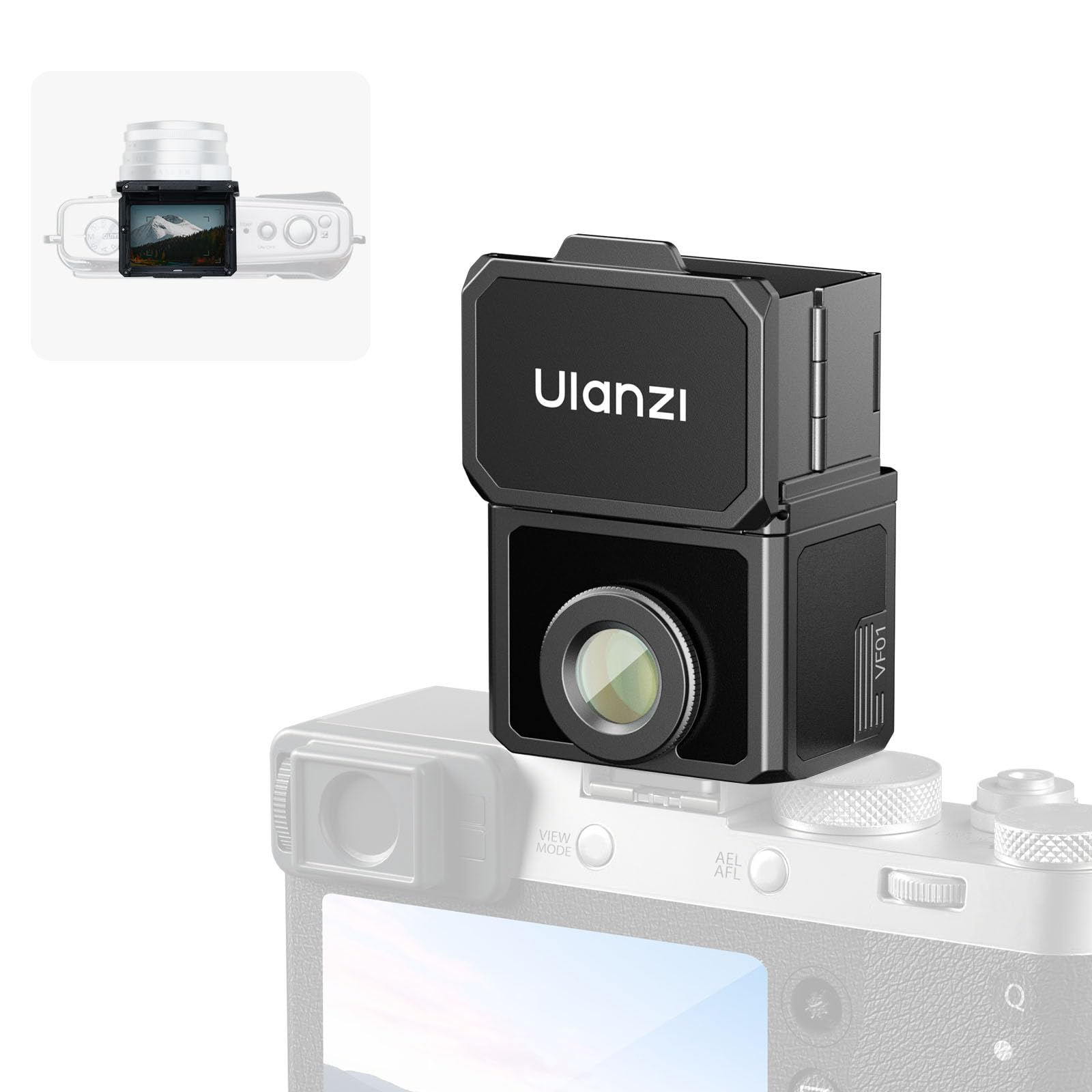 Ulanzi VF01 ウエストレベルファインダー カメラ用 ビューファインダー コールドシュー搭載 撮影アクセサリー 35/50mm焦段 28mm焦点距離 高透過性光学レンズ アルミ製 Nikon/Fujifilm/Ricoh/Sony/Canon/Ol