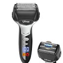 TCELL 電動シェーバー 5枚刃 往復式 電気シェーバー メンズ もみあげトリマー 高速モーター 高精度網刃 防水 お風呂剃り可 LEDディスプレイ 収納袋付き