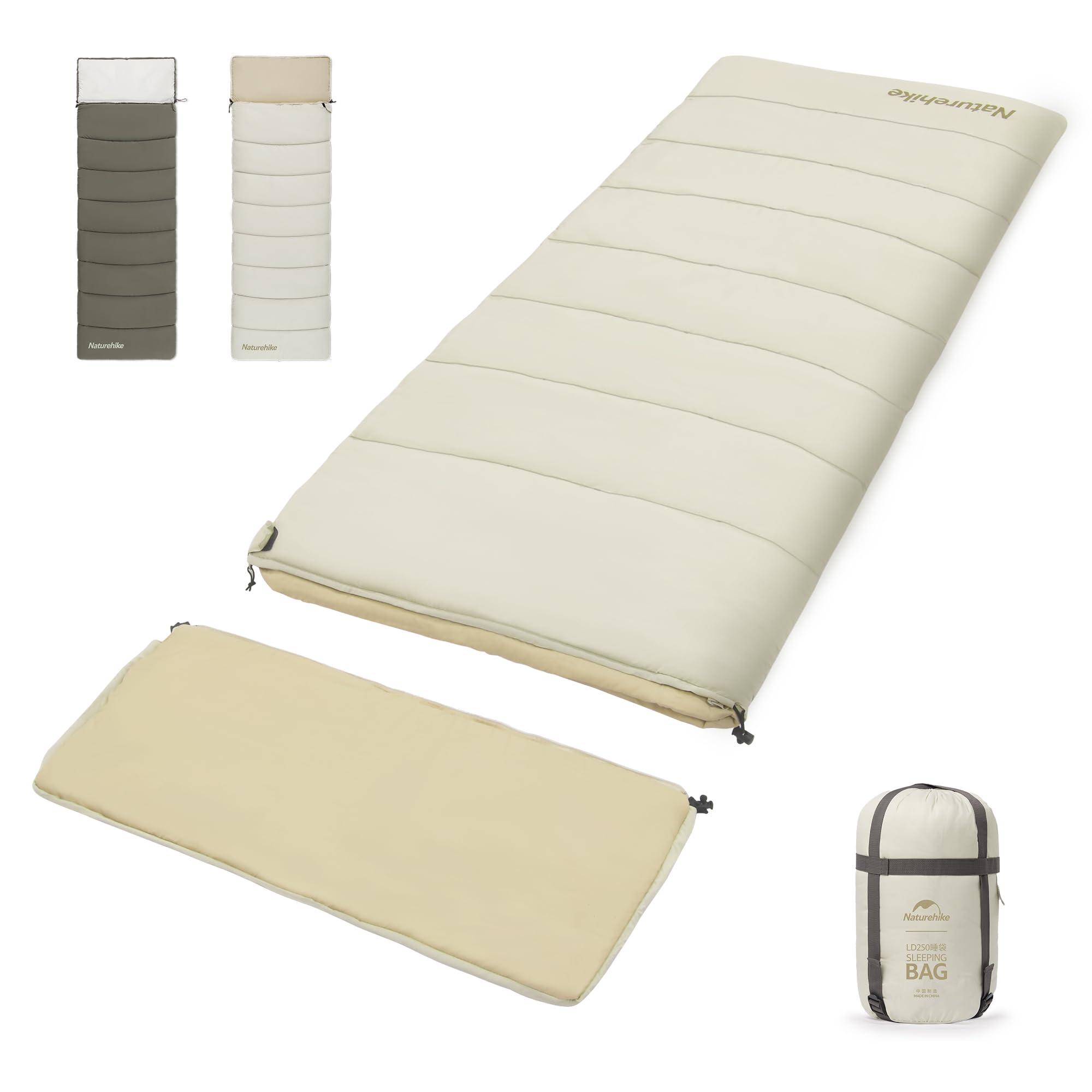 楽天湖南オンラインNaturehike 寝袋 シュラフ 封筒型 1人 2人用 【上下連結可能】 防水 保温 軽量 丸洗い可能 春用 夏用 秋用 冬用 キャンプ 登山 車中泊 防災用 来客用布団【快適温度2℃~12℃】多機能 コンパクト 収納パック付き アウトドア